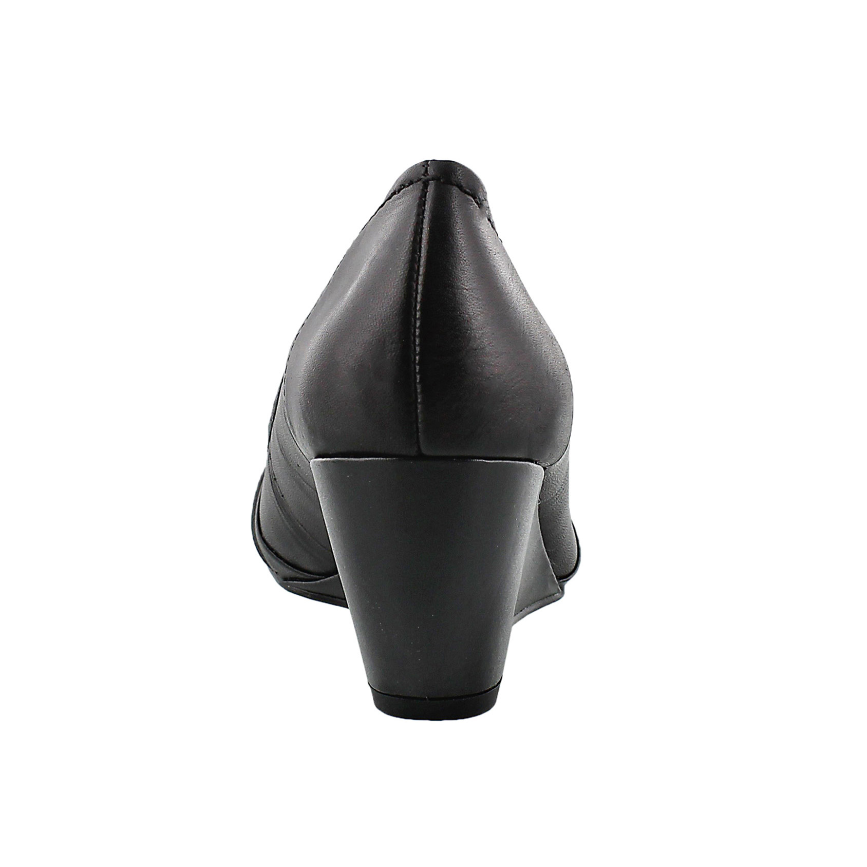 Lds Dani blk slip on dress wedge shoe