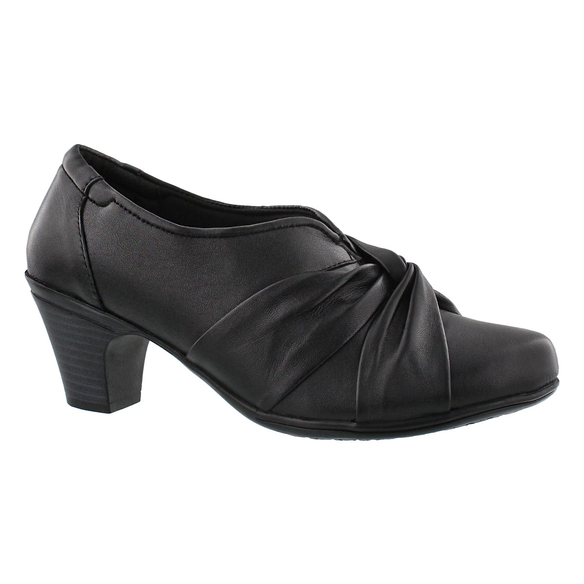 Lds Danielle black dress heel- wide
