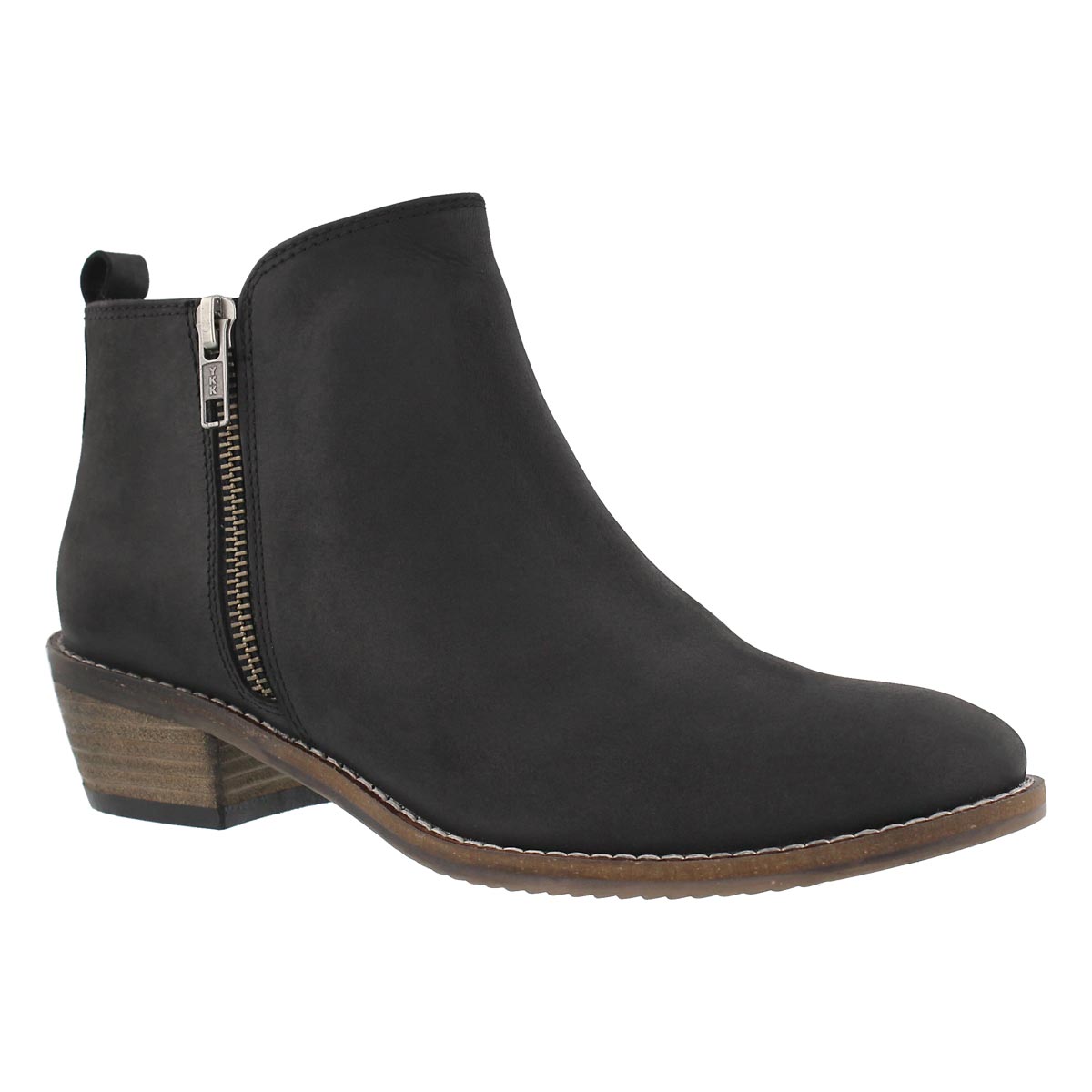 Lds Darcy black side zip bootie