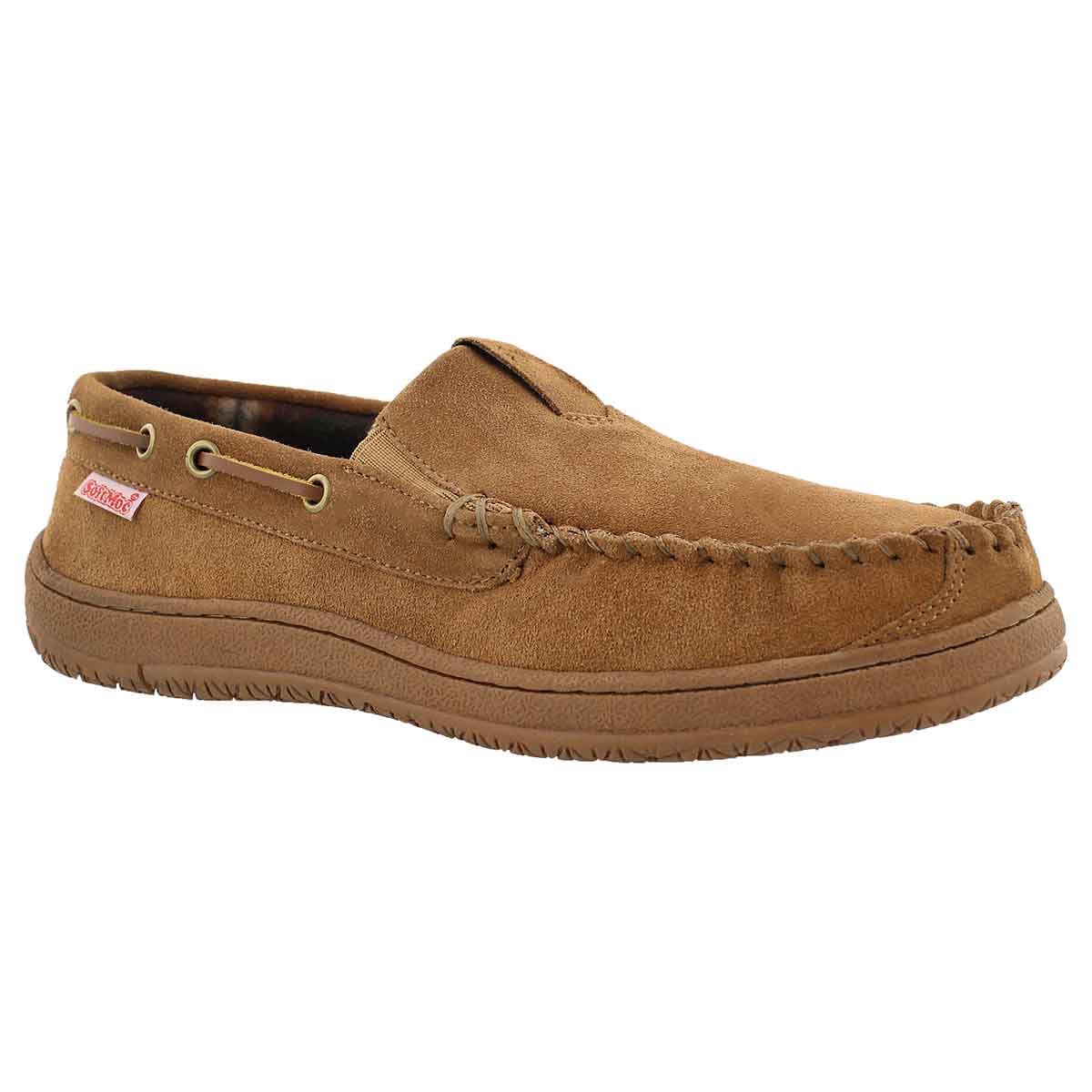 Mns Darian cinnamon suede moccasin