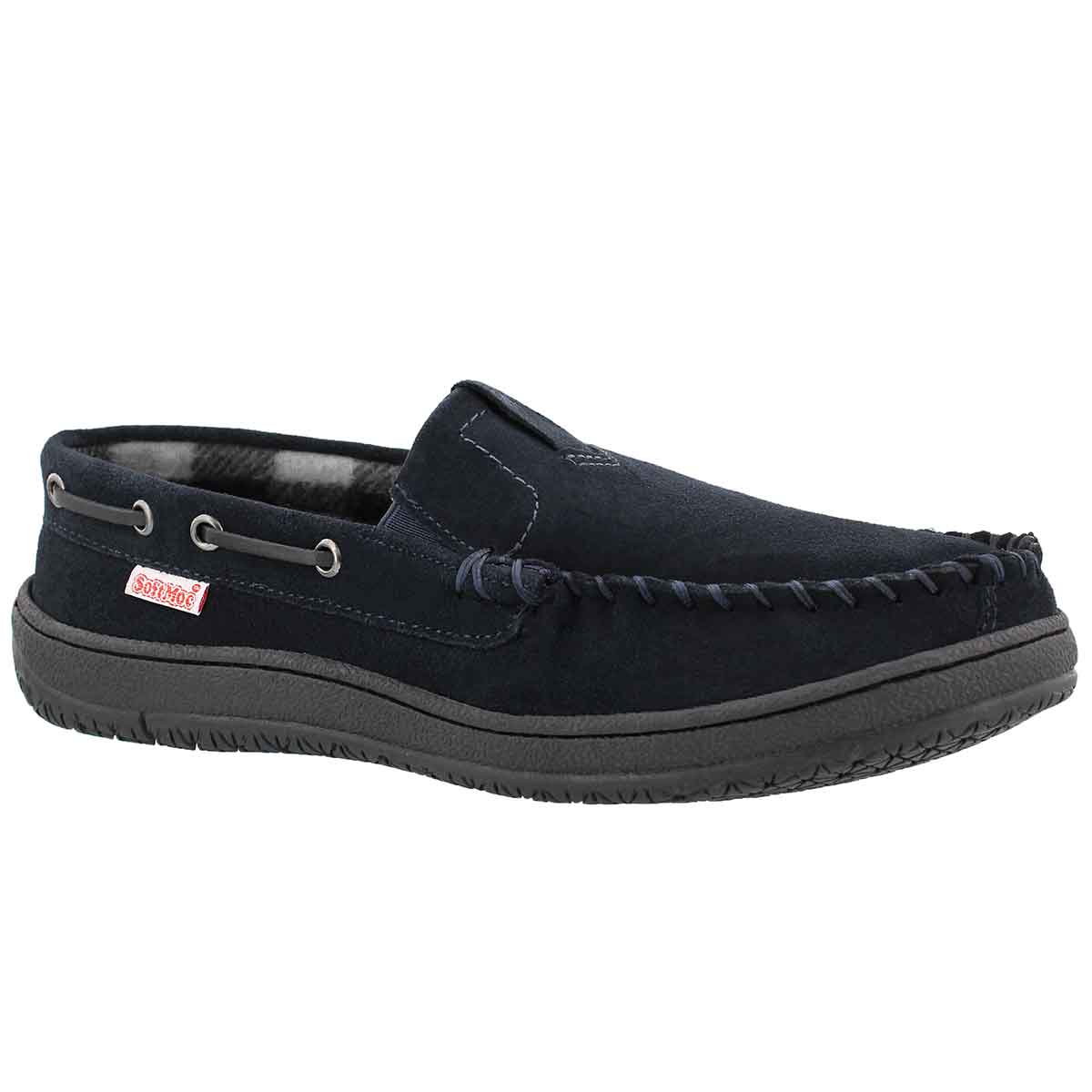 Men's DARIAN navy suede moccasins