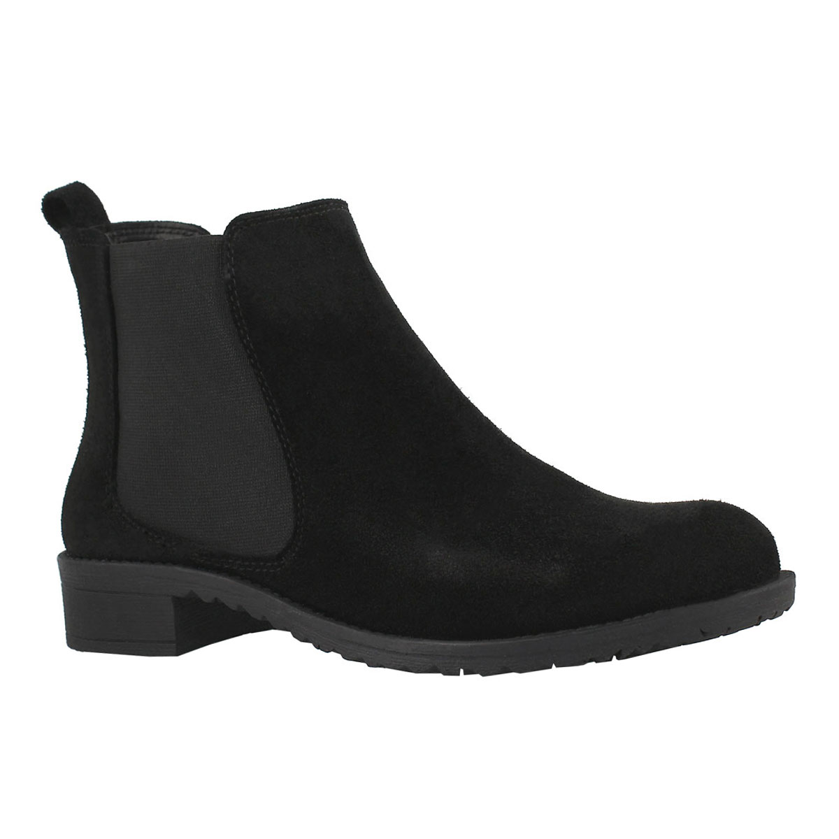 Lds Darilyn black suede chelsea boot
