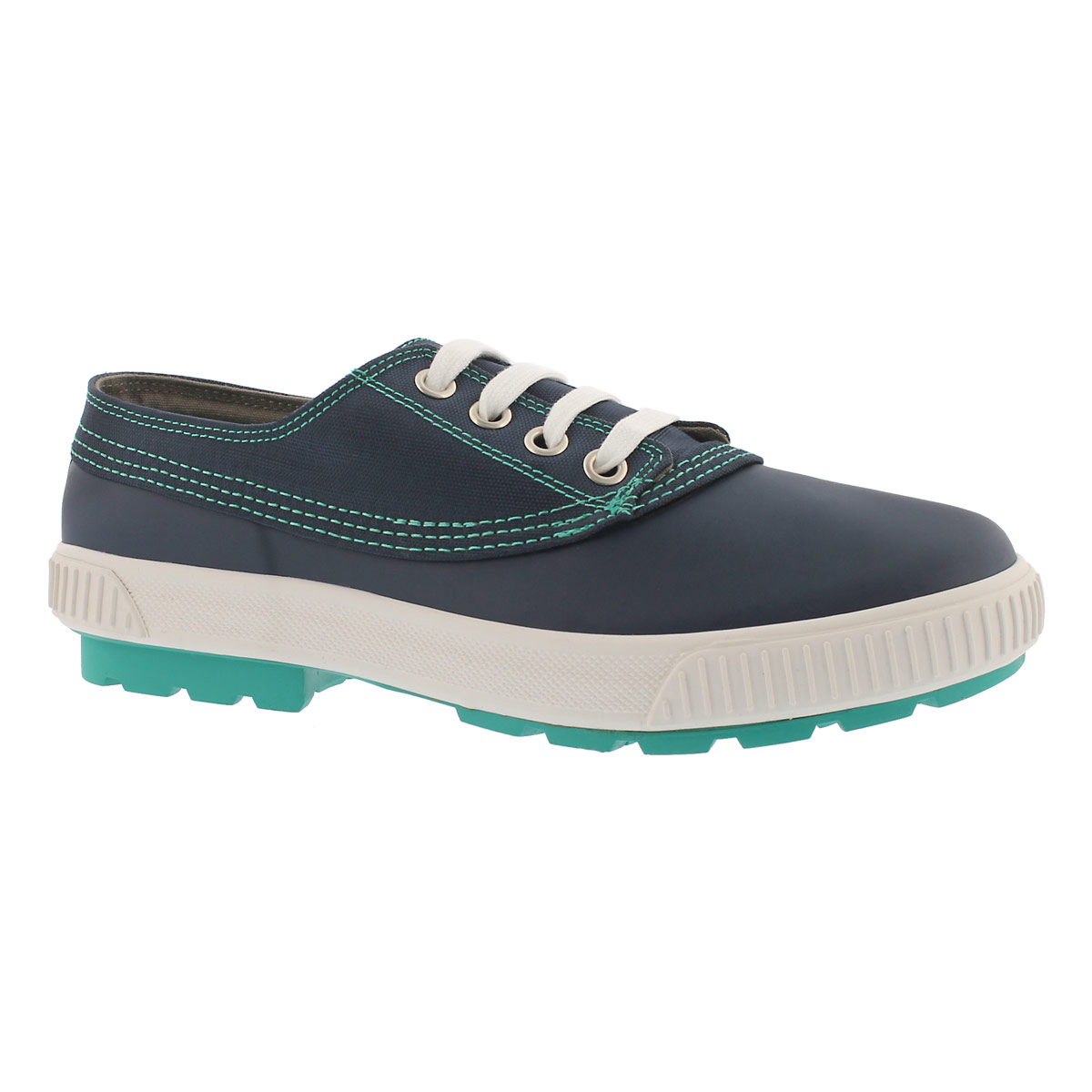 Women's DASH navy waterproof lace up duckies