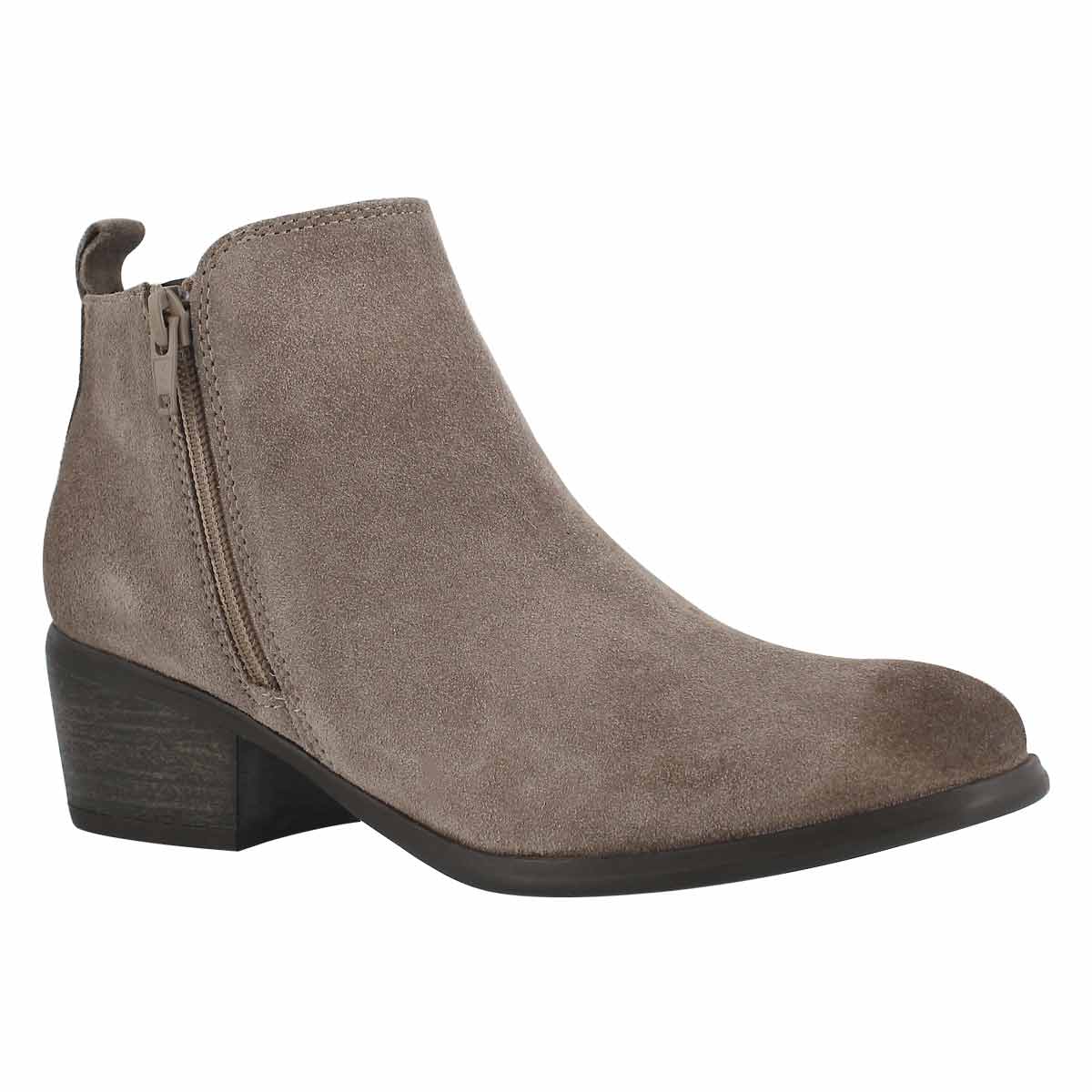 Lds Davina taupe double side zip bootie