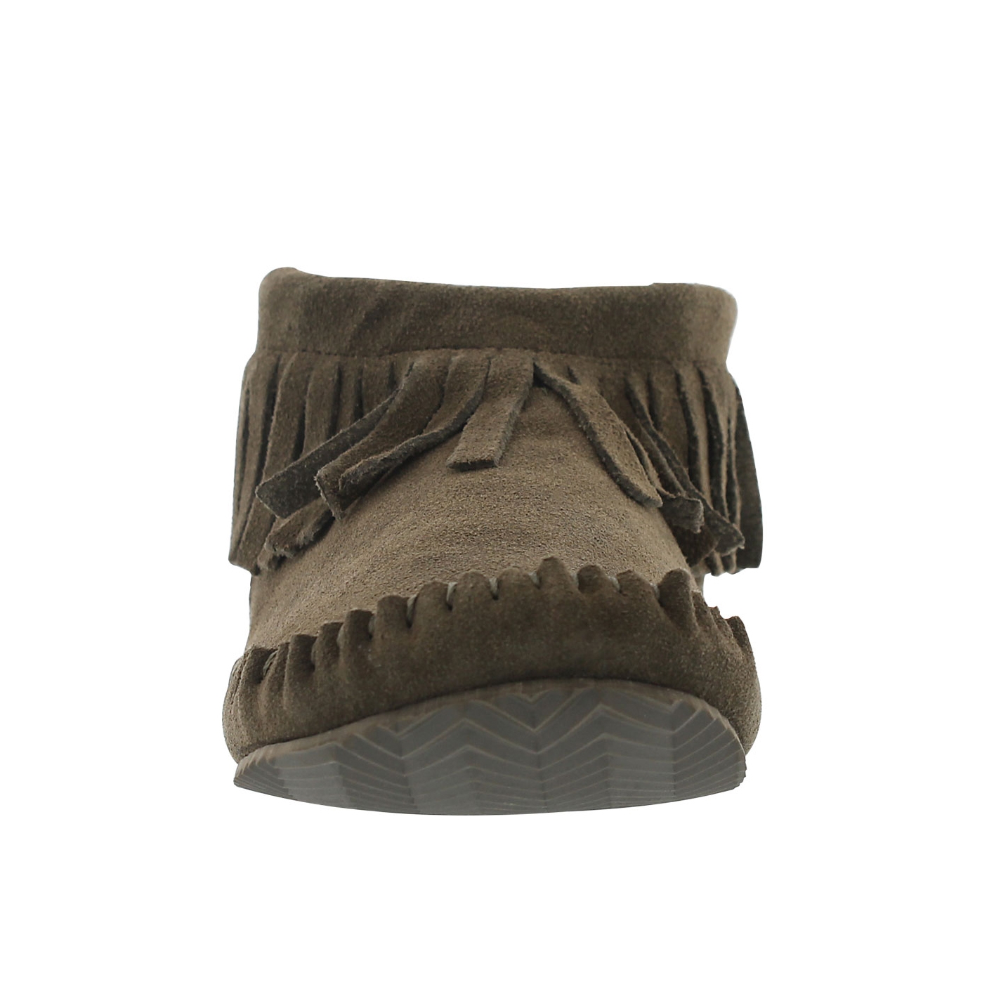 Lds Debra Lo II birch suede back zip moc