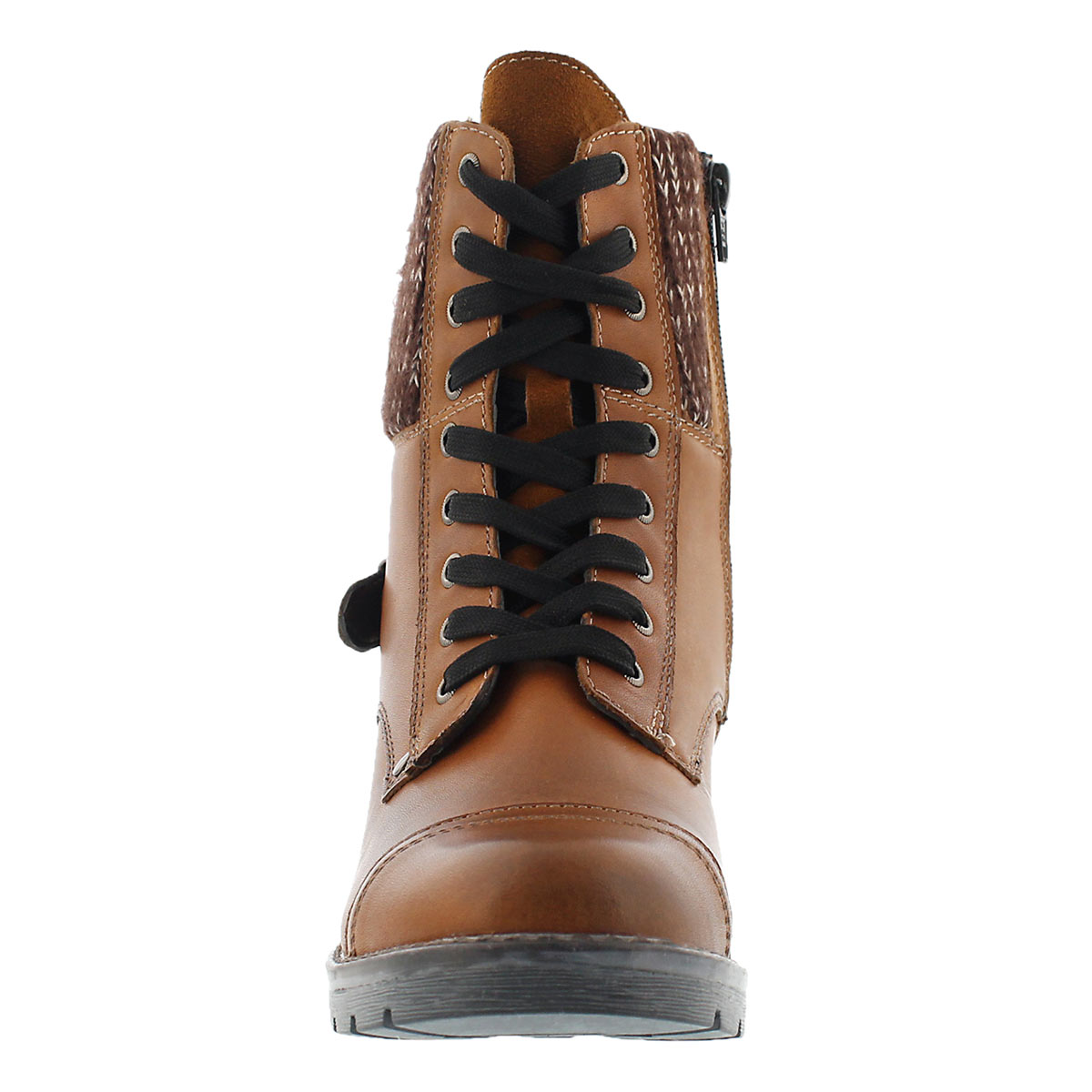 Lds Deedee cgnc knit top combat boot