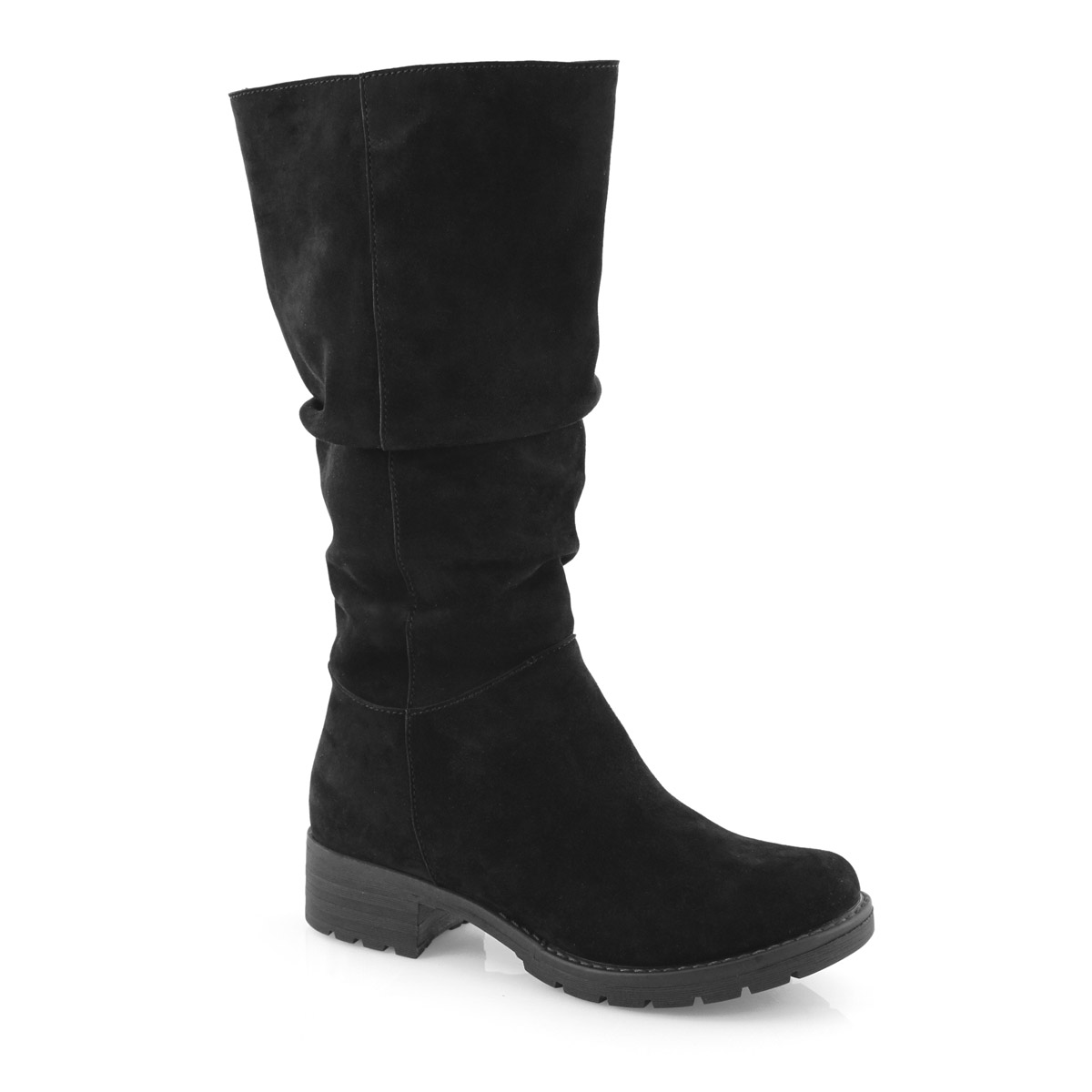 Lds Delores black casual mid calf boot