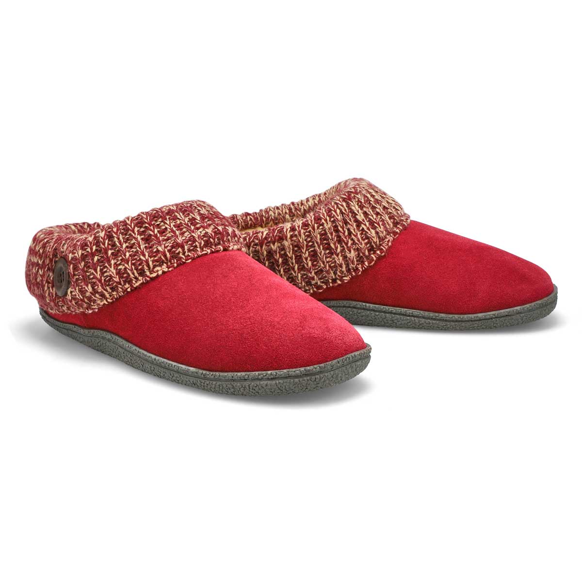 Lds Dini burgundy memory foam slipper