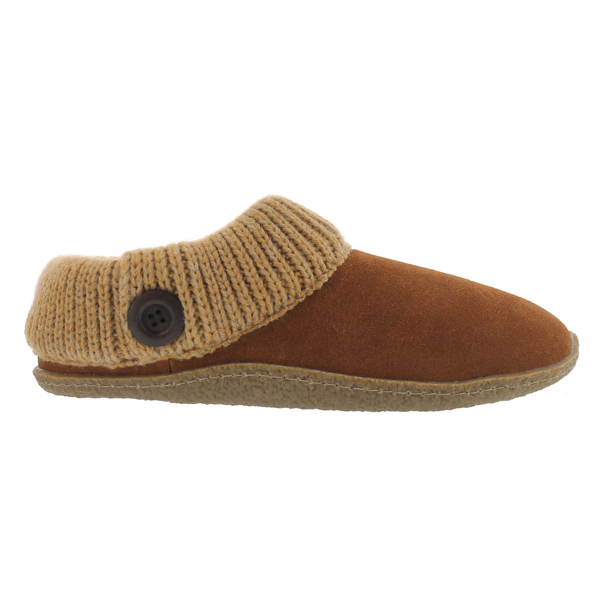 Lds Dini chestnut memory foam slipper