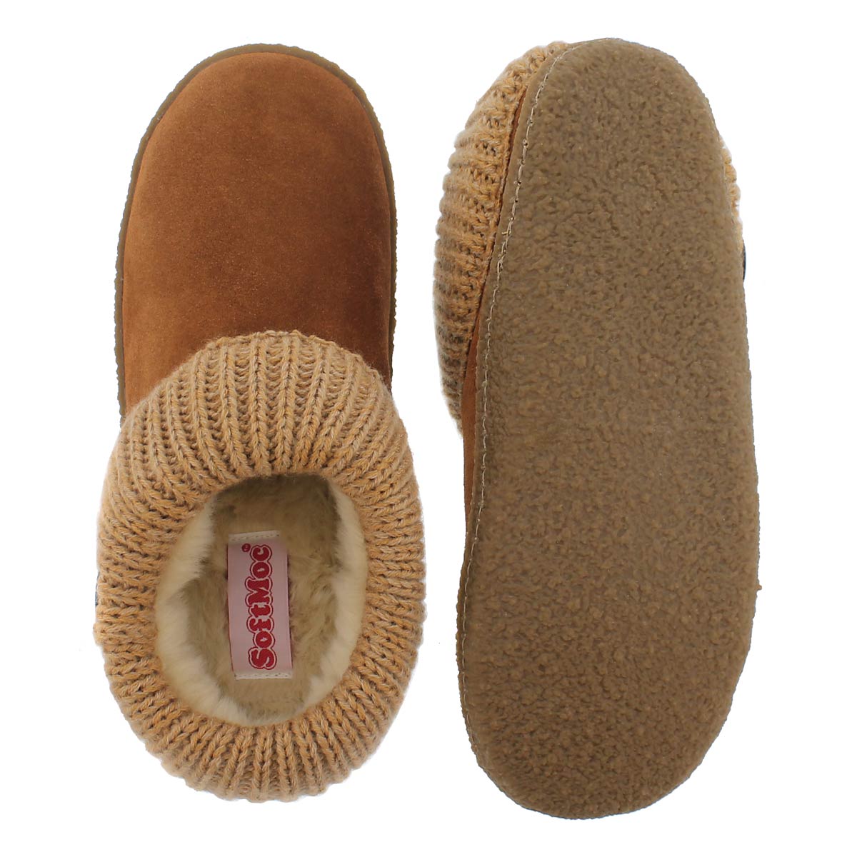 Lds Dini chestnut memory foam slipper