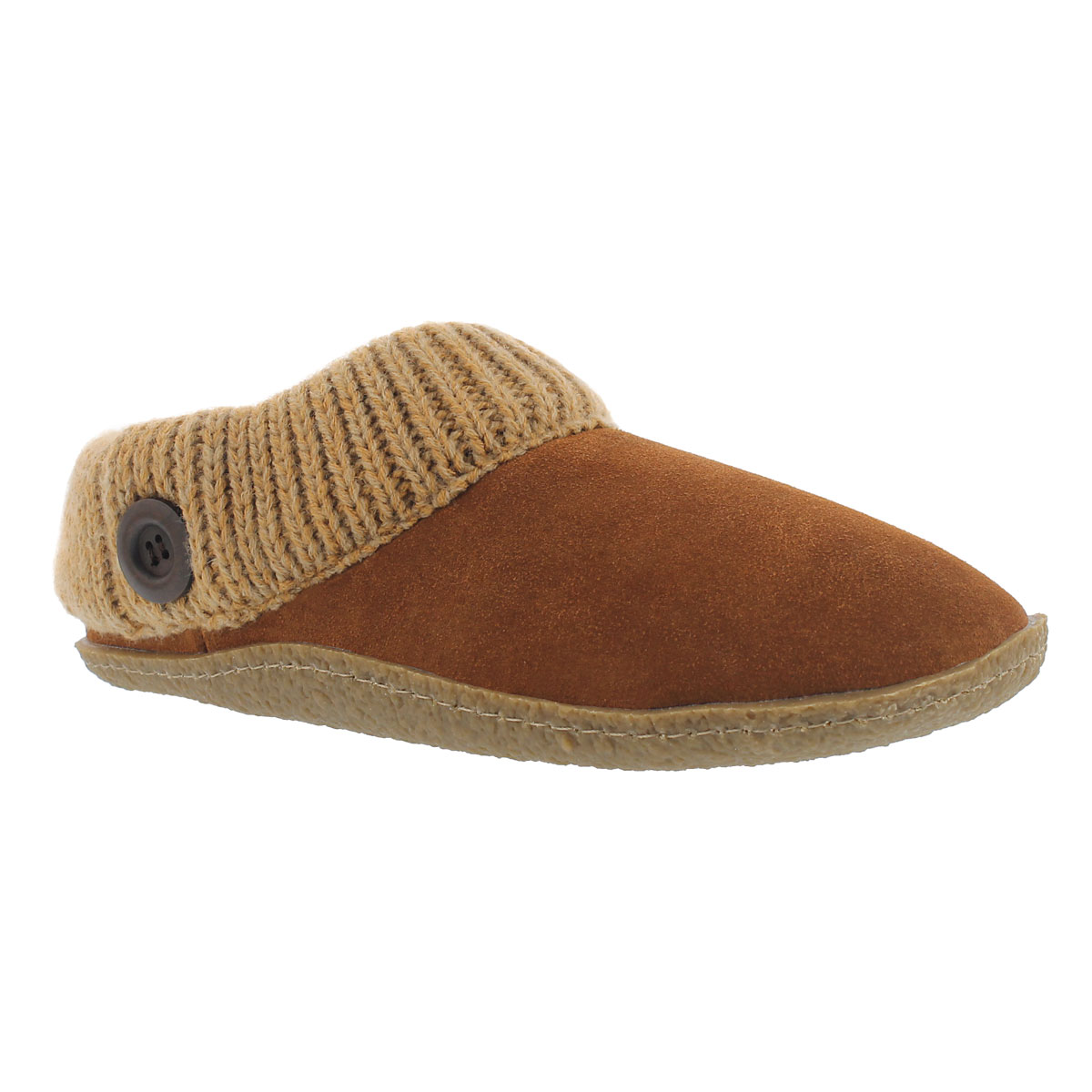Lds Dini chestnut memory foam slipper