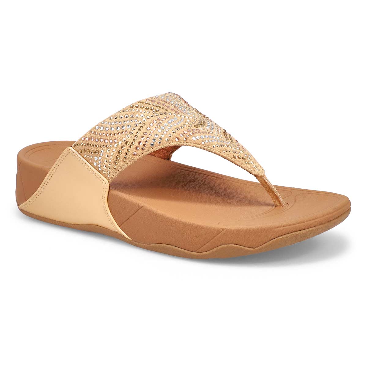 FitFlop Women's Lulu Crystal Feather Thong Sa | SoftMoc.com