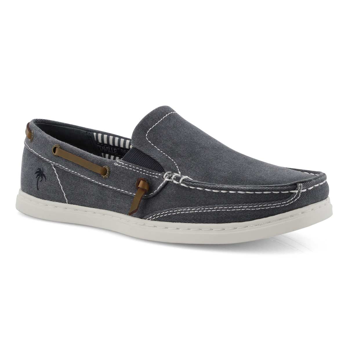 Mns Dock Twill navy casual slip on