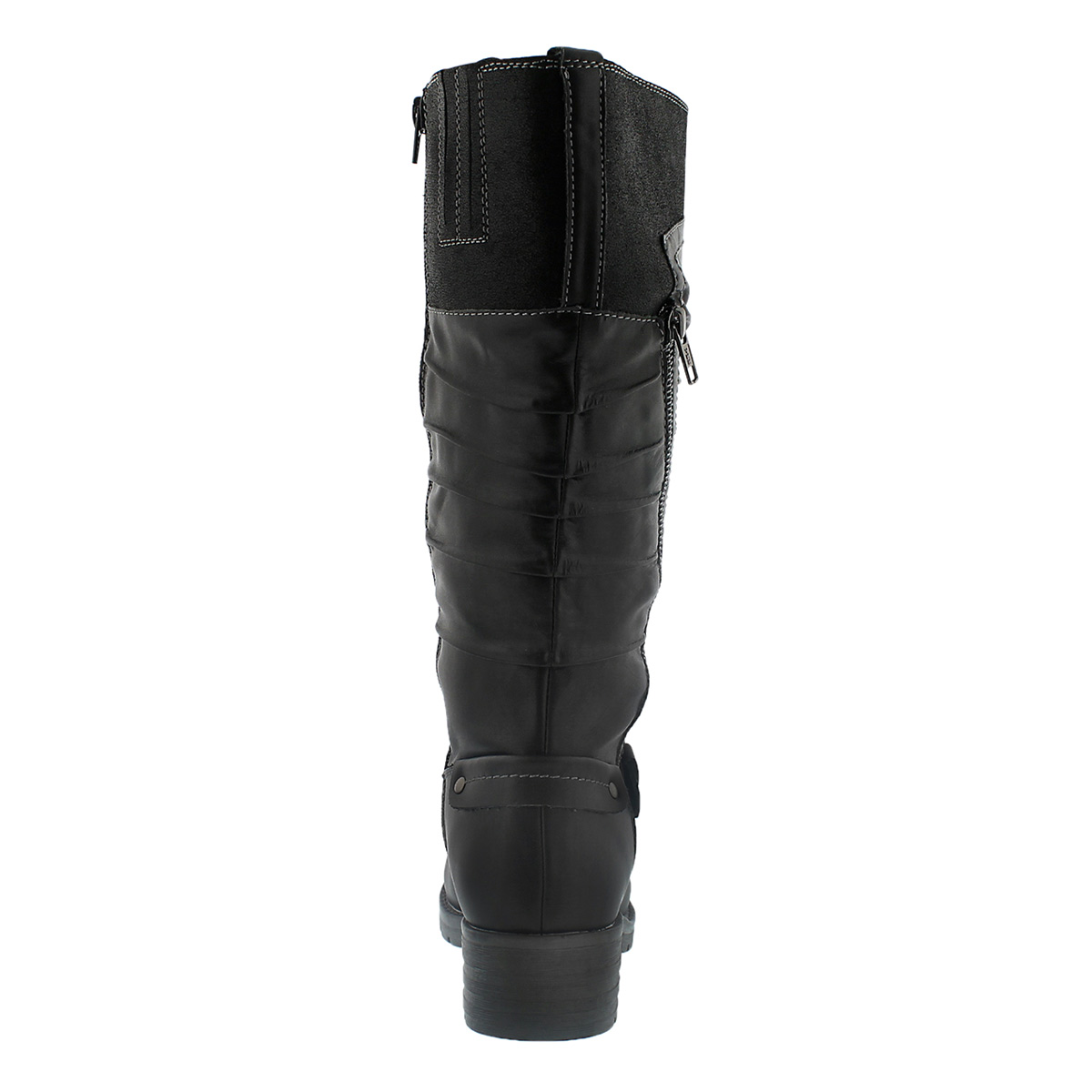 Lds Dominique blck tall riding boot-wide