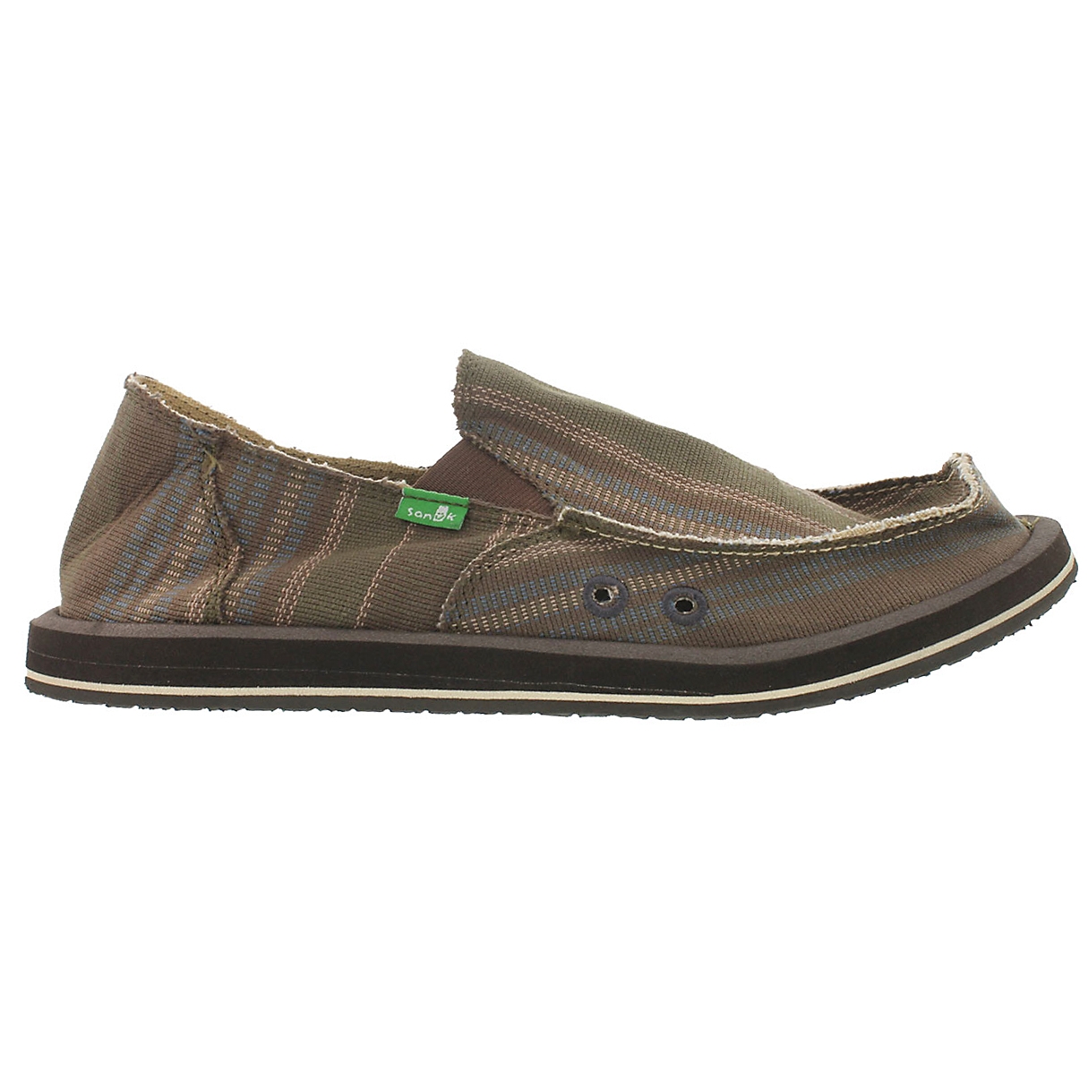 Mns Donny blue multi slip on shoe