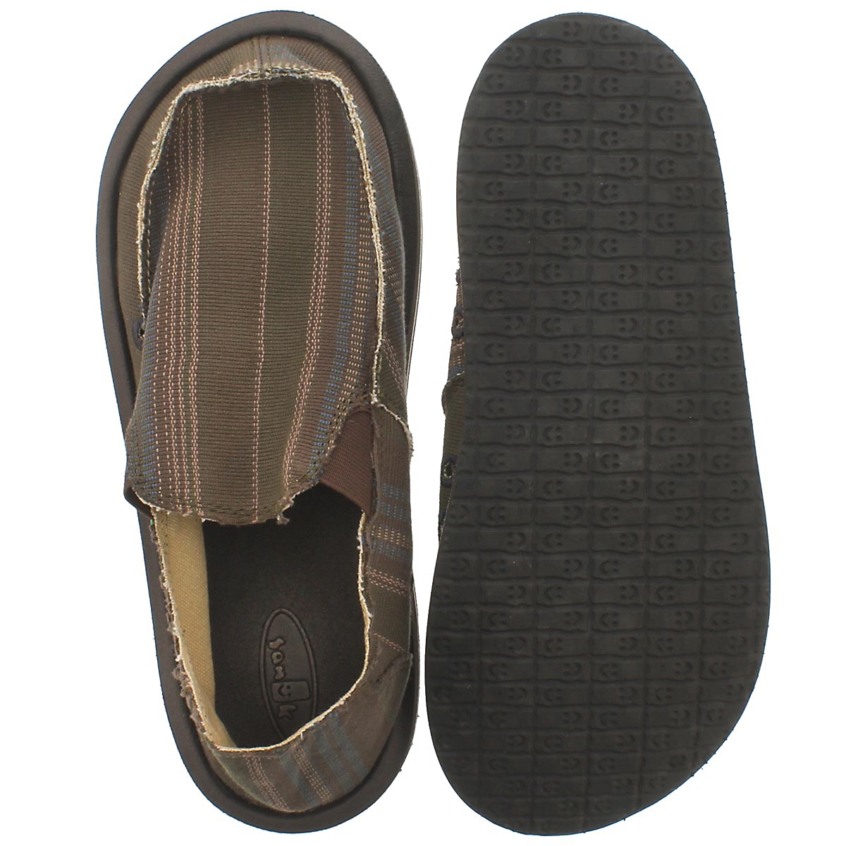 Mns Donny blue multi slip on shoe