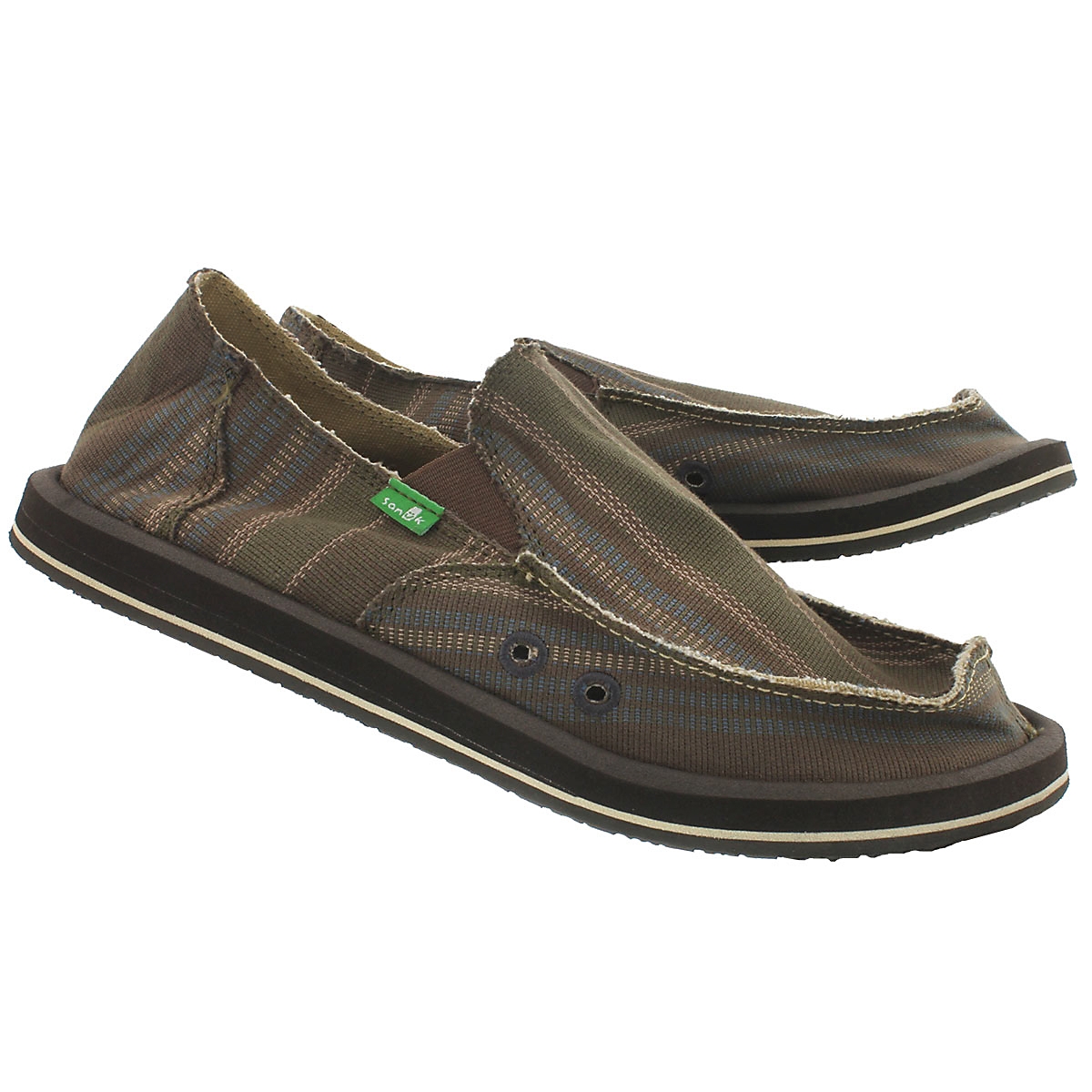 Mns Donny blue multi slip on shoe