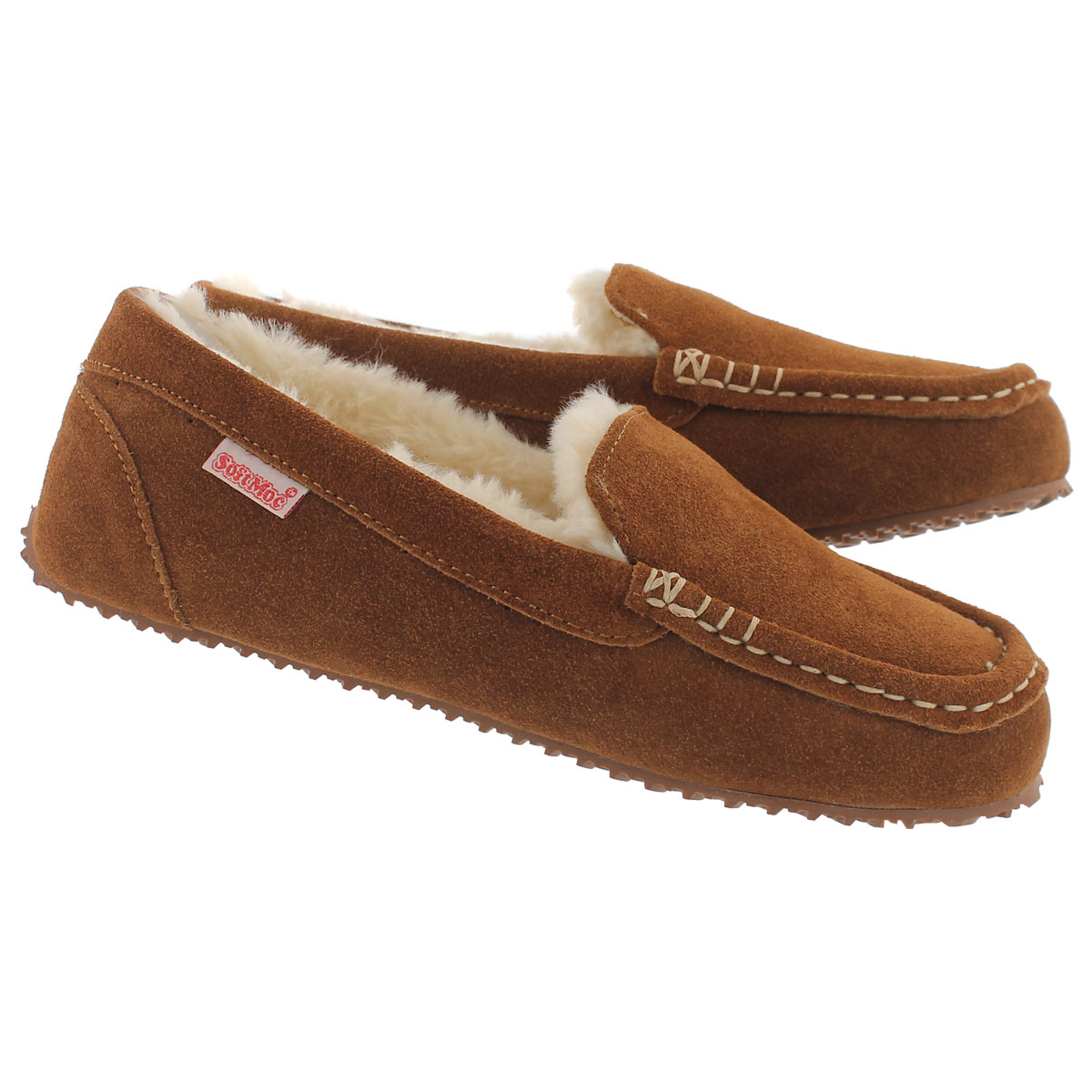 Lds Dottie chestnutsuede memory foam moc