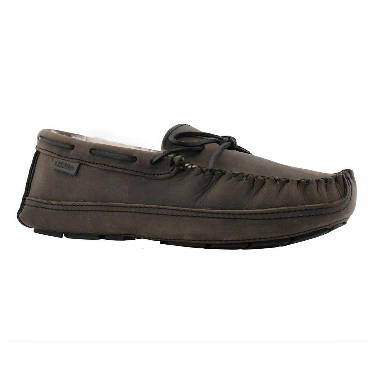 Mns Doyle char crzyhrse leather moccasin