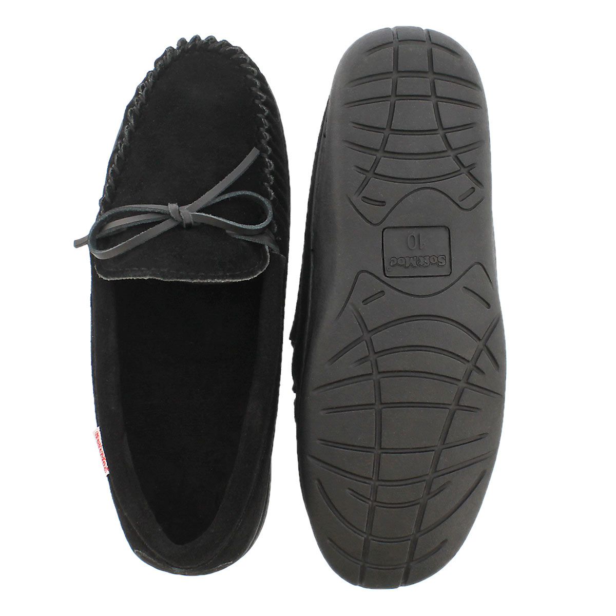 Mns Dusk black suede mocc