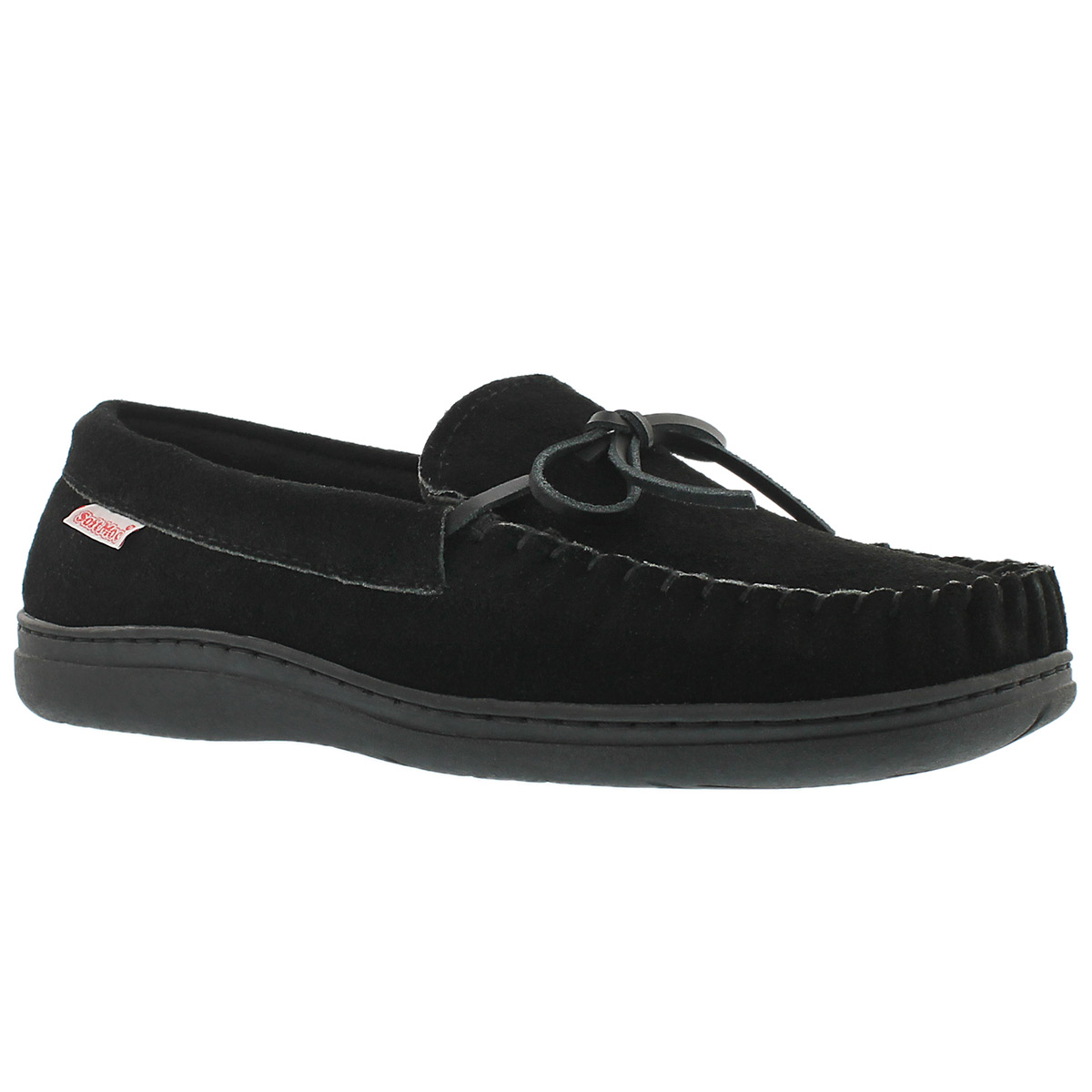 Mns Dusk black suede mocc