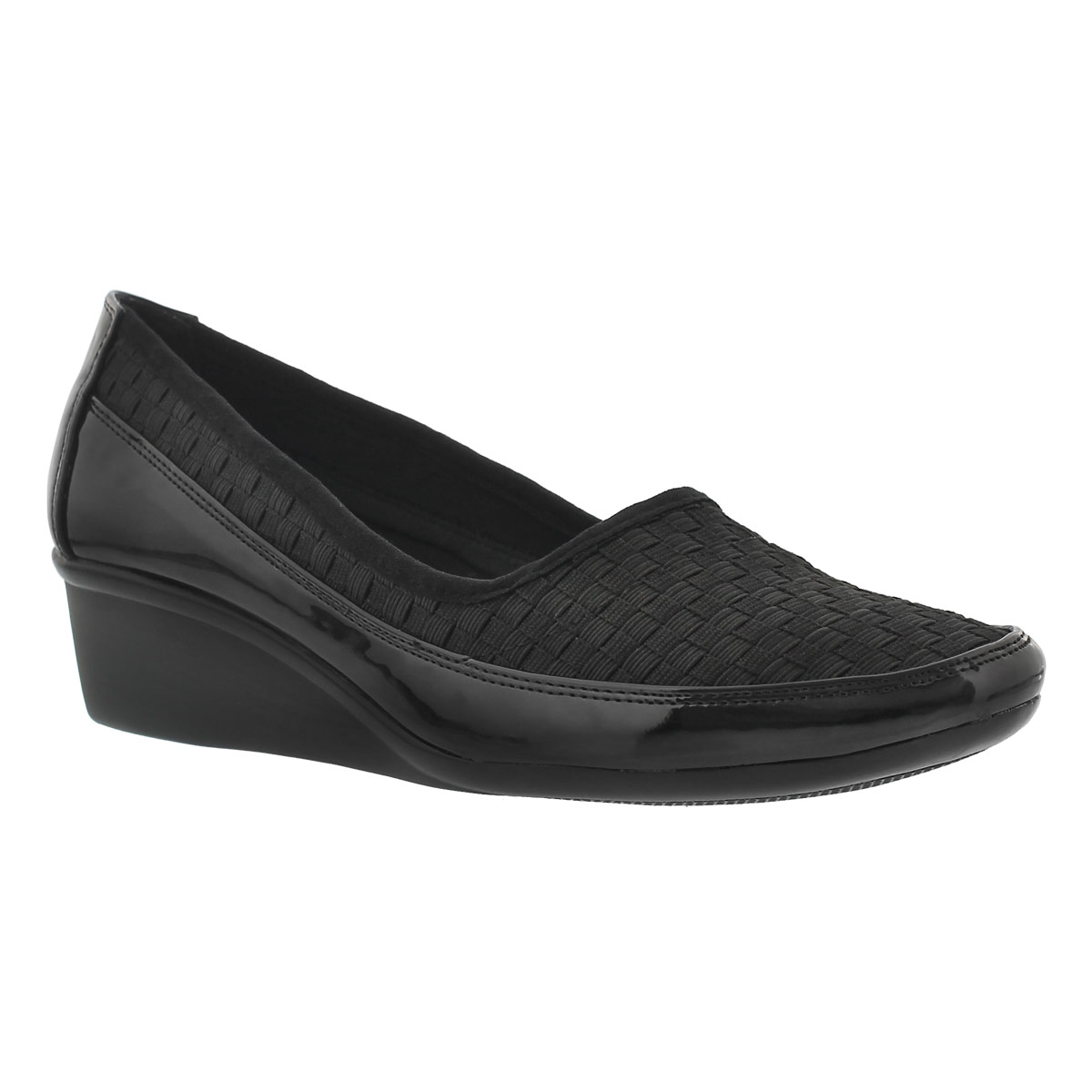 Women's DUSTI 2 black slip on casual wedges