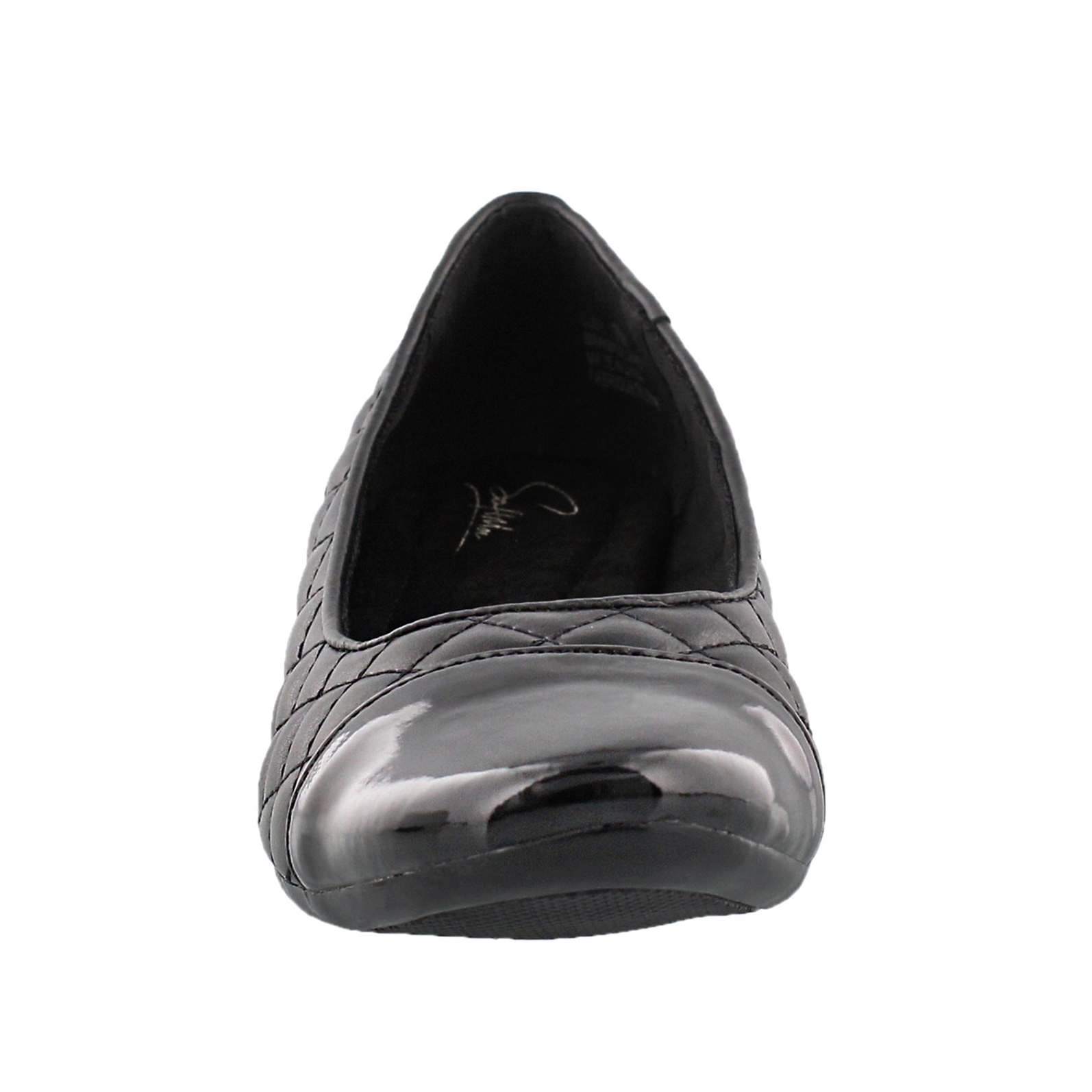 Lds Dusti 3 blk quilted casual slip on