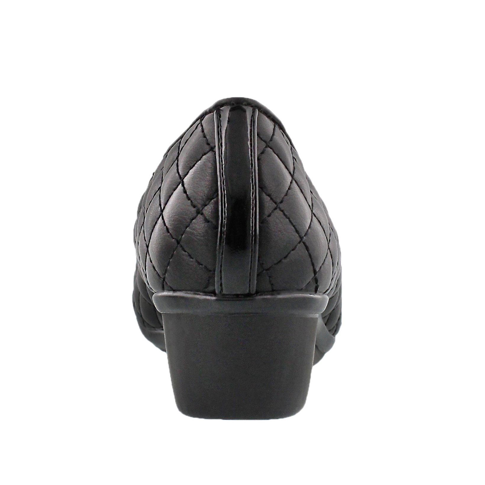 Lds Dusti 3 blk quilted casual slip on
