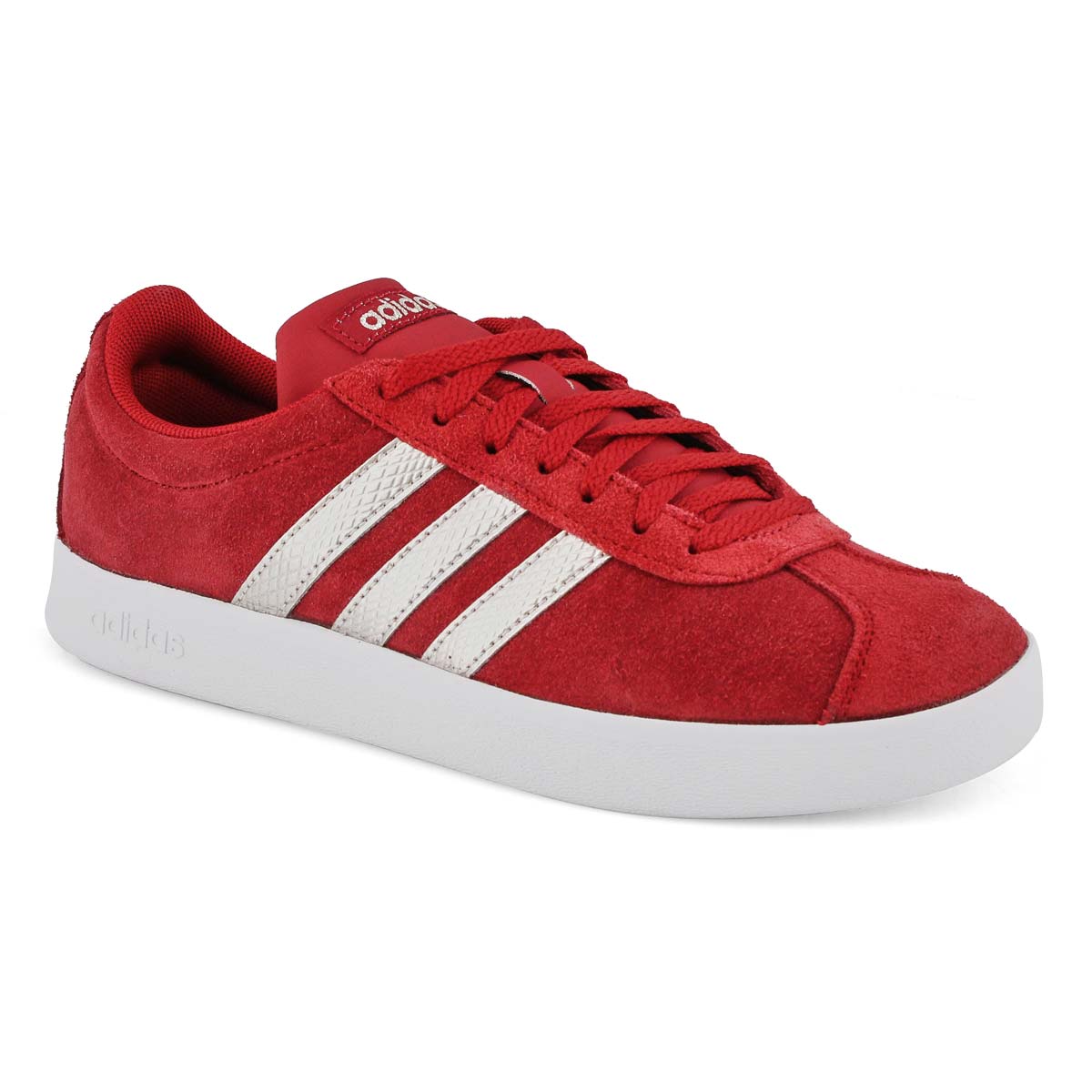 Lds VL Court 2.0 maroon/wht sneaker