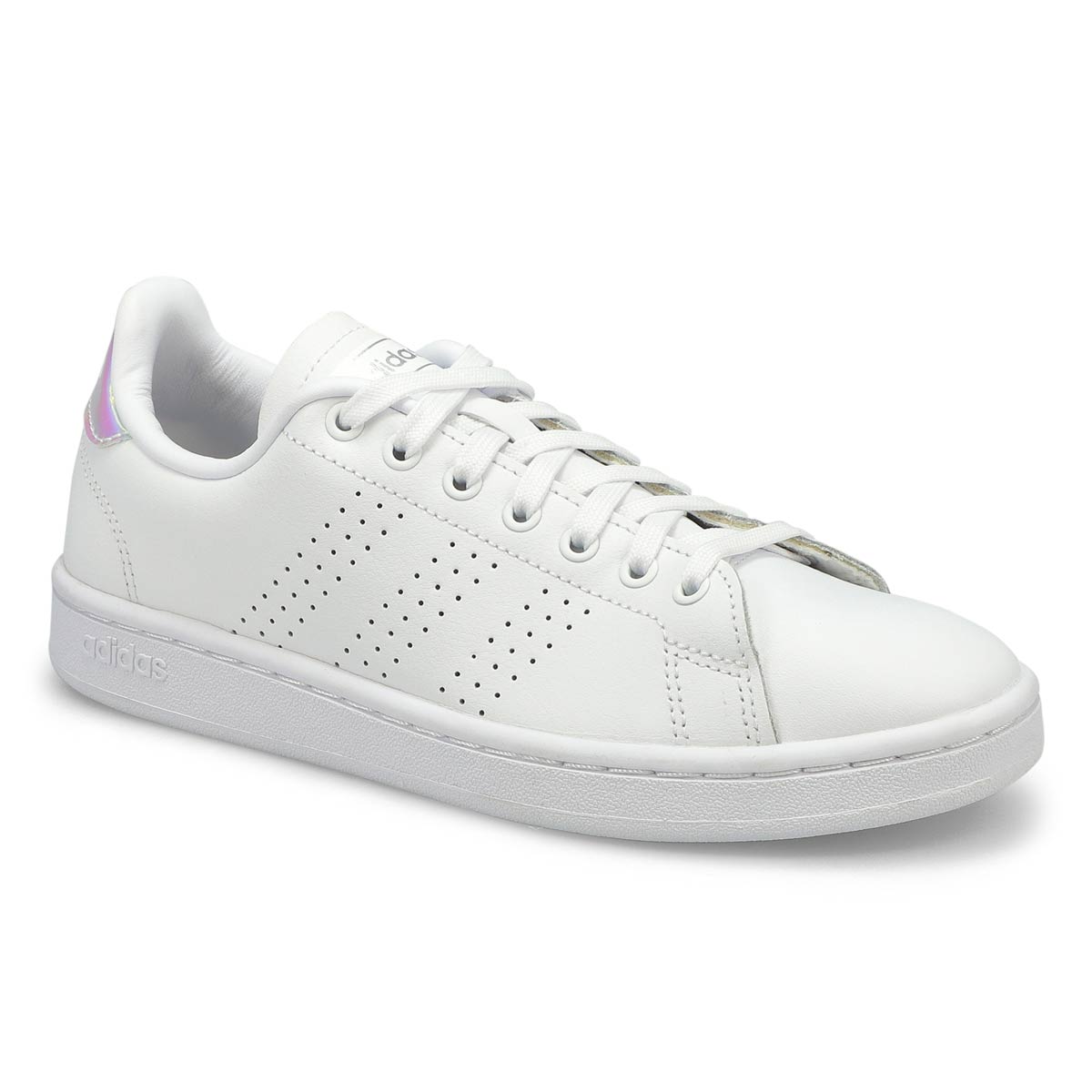 adidas Women's Advantage Sneaker - White /Sil | SoftMoc.com