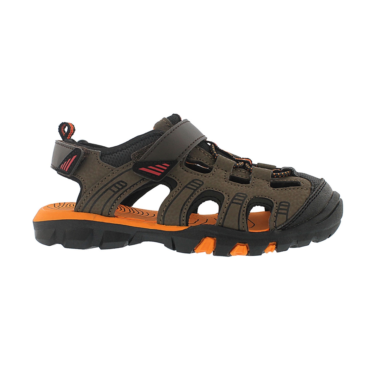 Bys Elliot brown closed toe sandal
