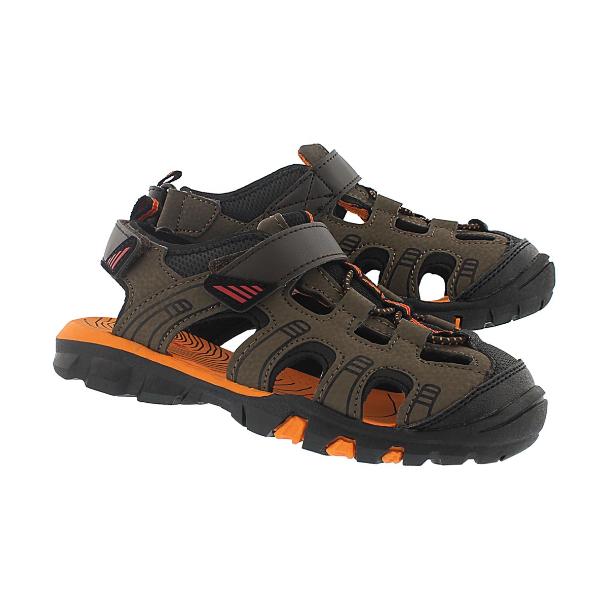 Bys Elliot brown closed toe sandal