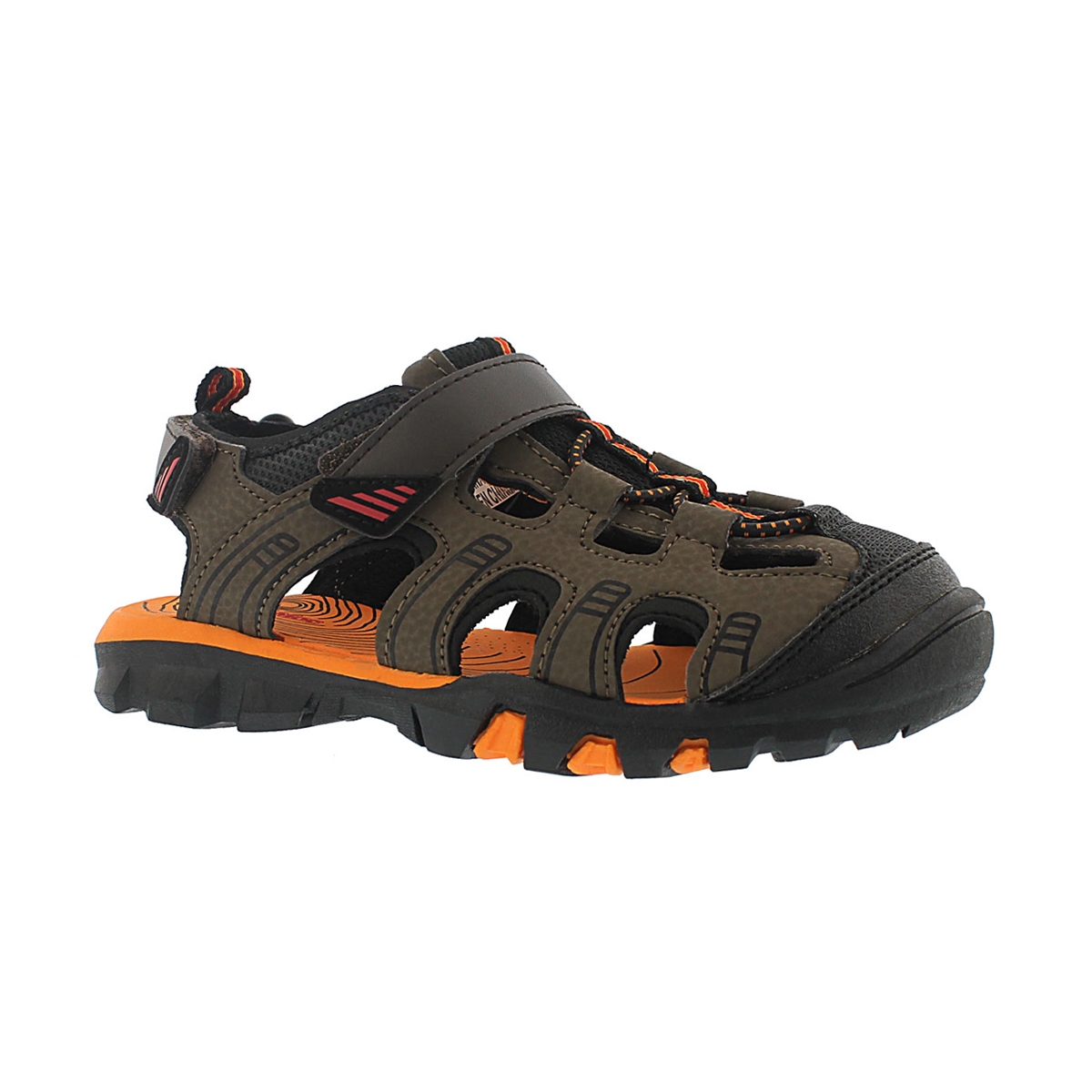 Bys Elliot brown closed toe sandal