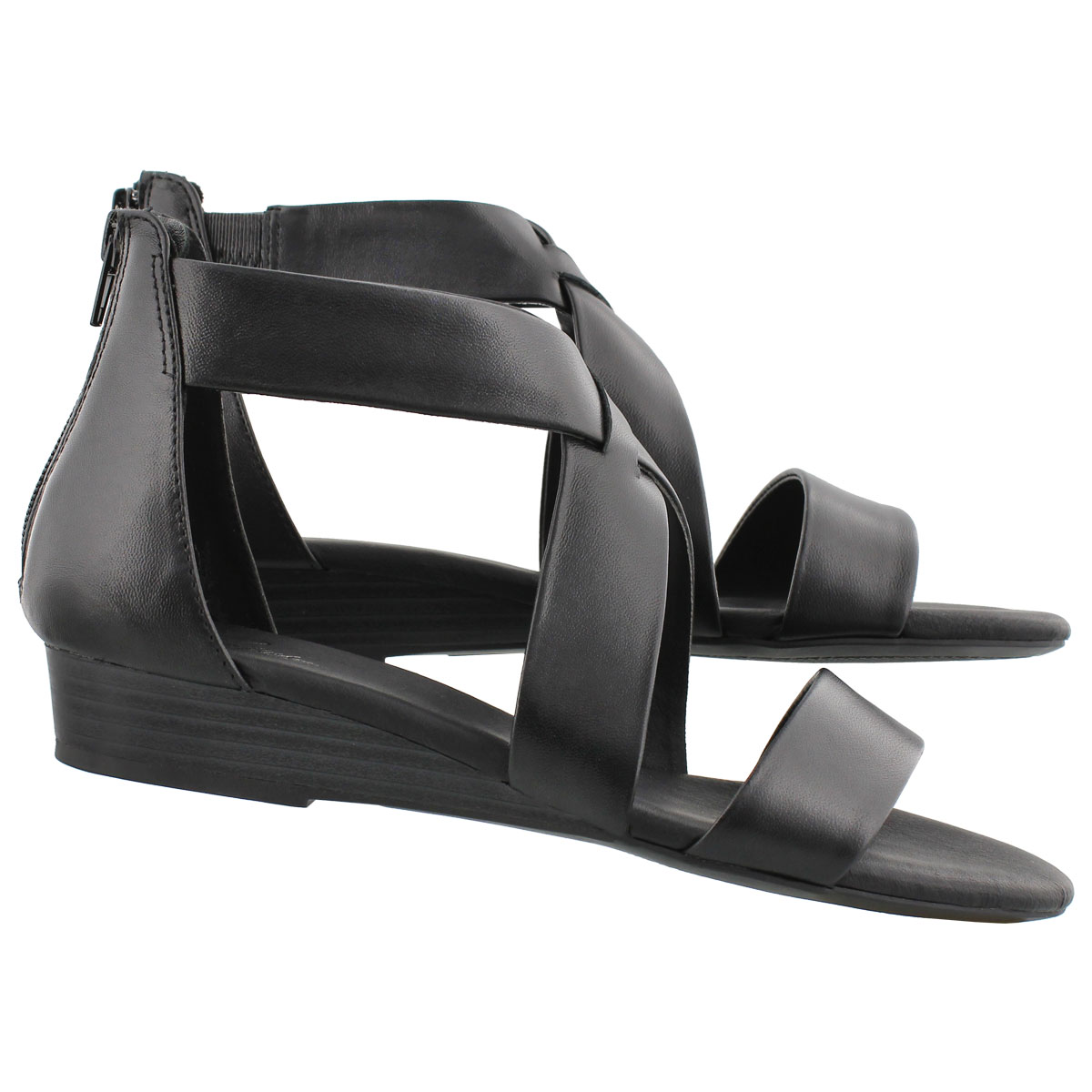 Lds Emilia 2 blk mem. foam sandal