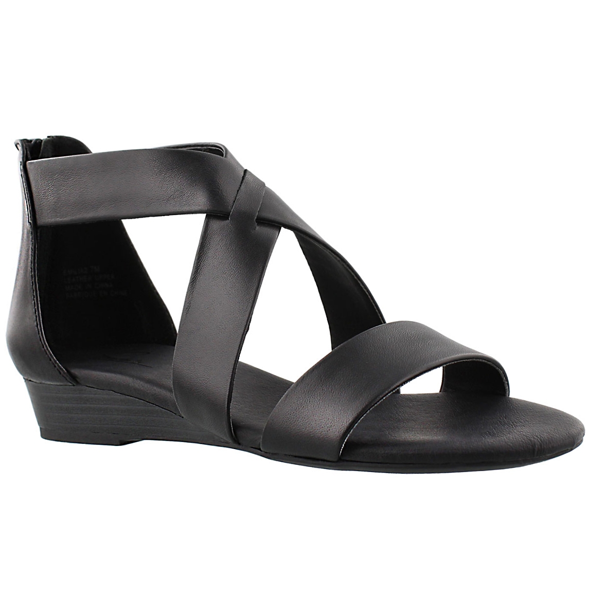 Lds Emilia 2 blk mem. foam sandal
