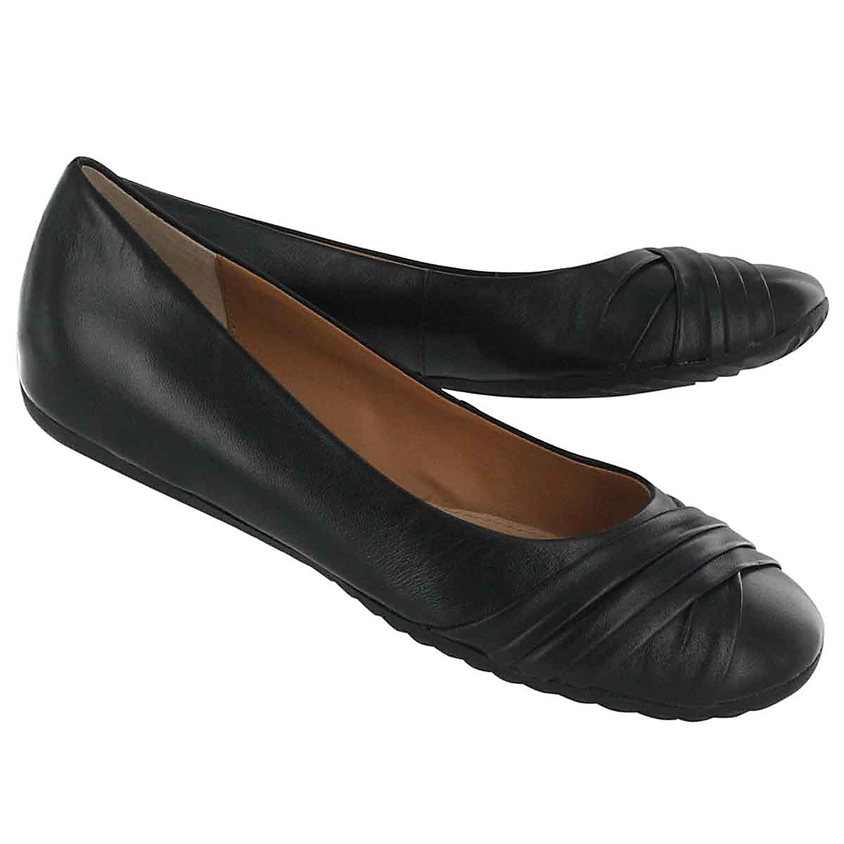 Ballerine cuir noir EMILY, fem
