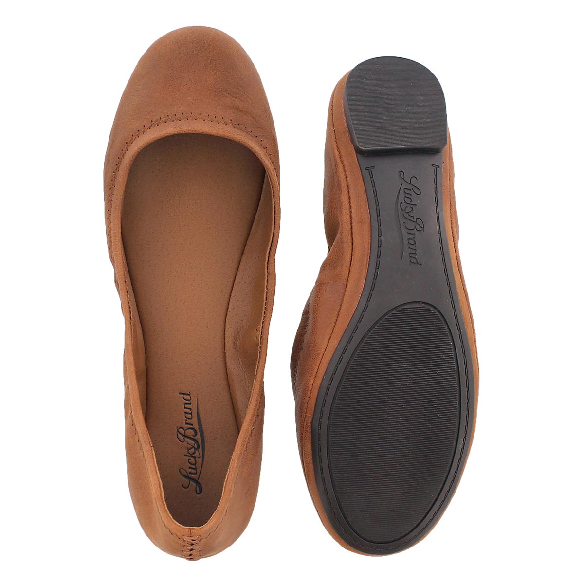 Lds Emmie bourbon ballerina flat