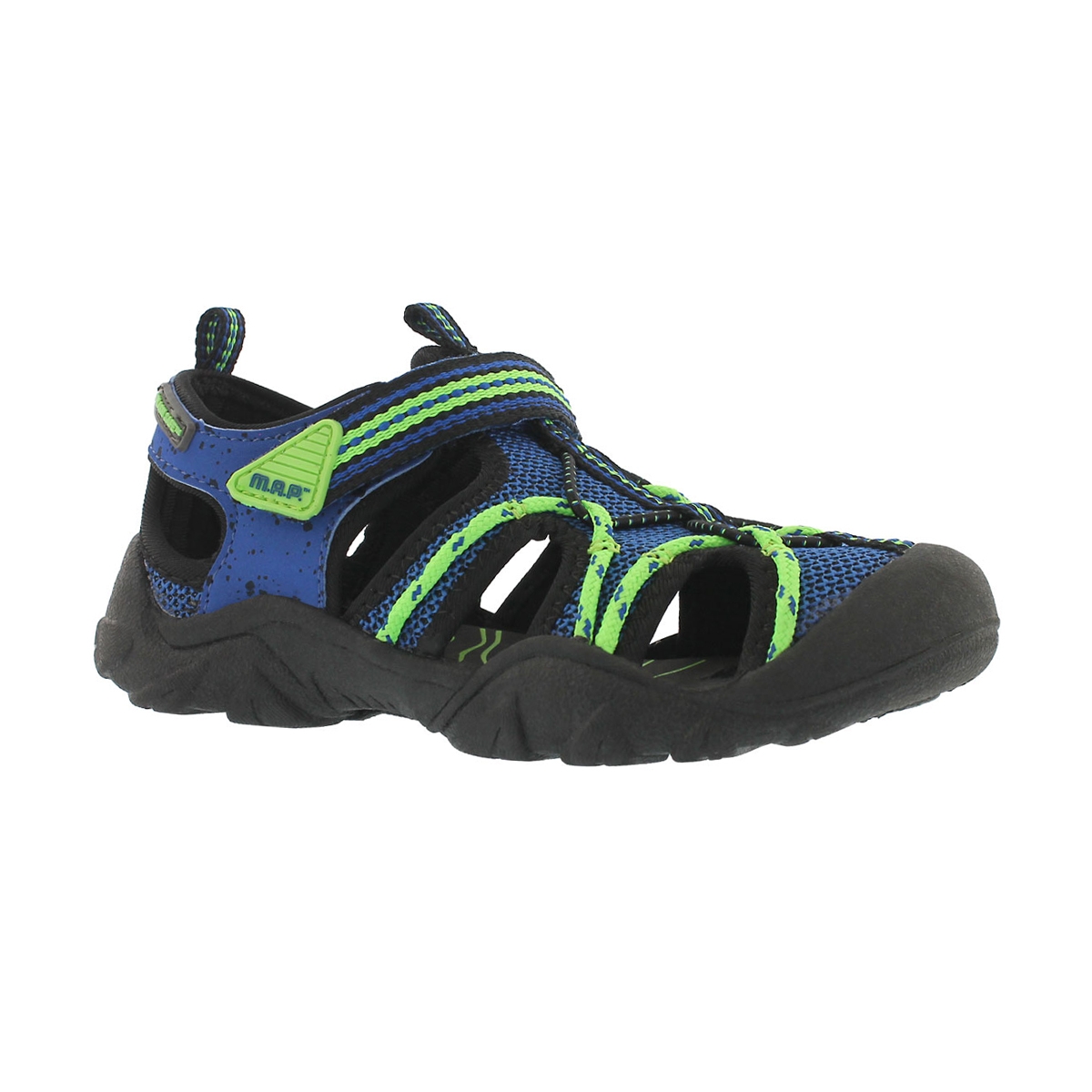 Boys' EMMONS black/blue fisherman sandals