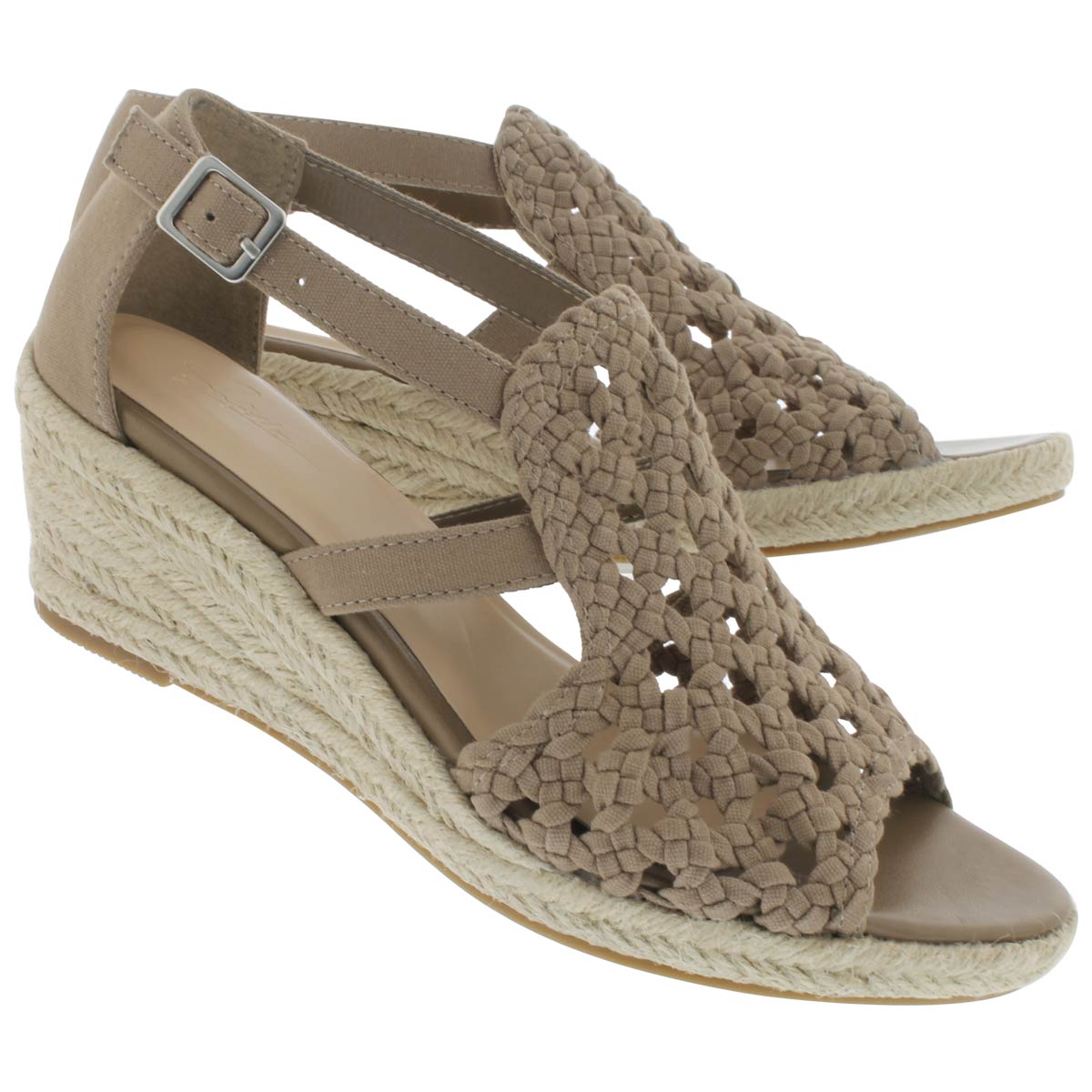 Lds Emmy 2 khaki wedge sandal