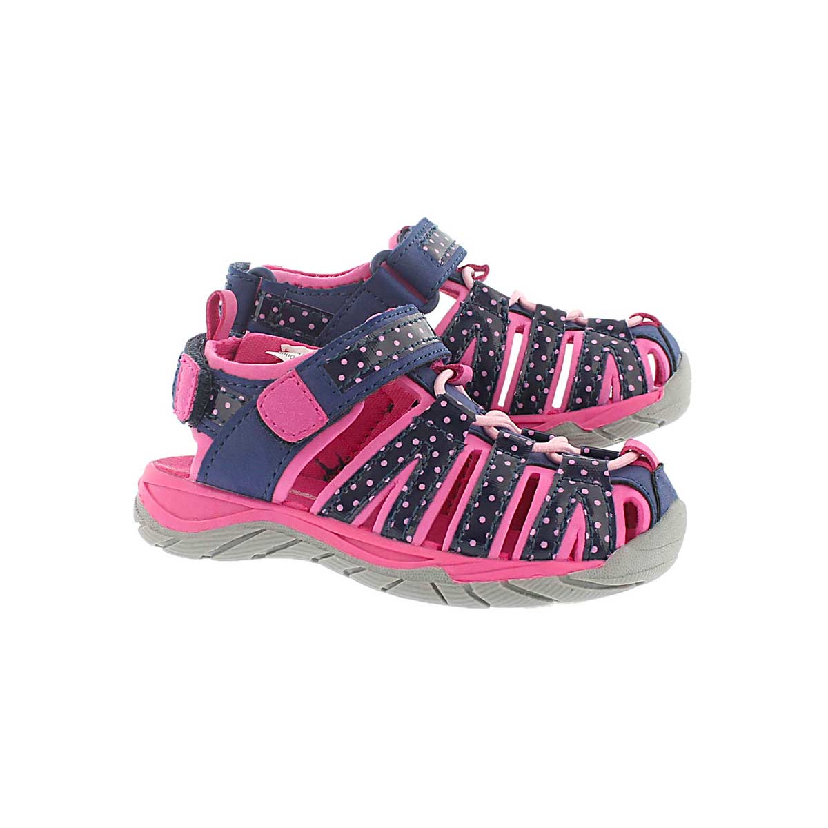 Inf Eowyn nvy/pnk closed toe sandal