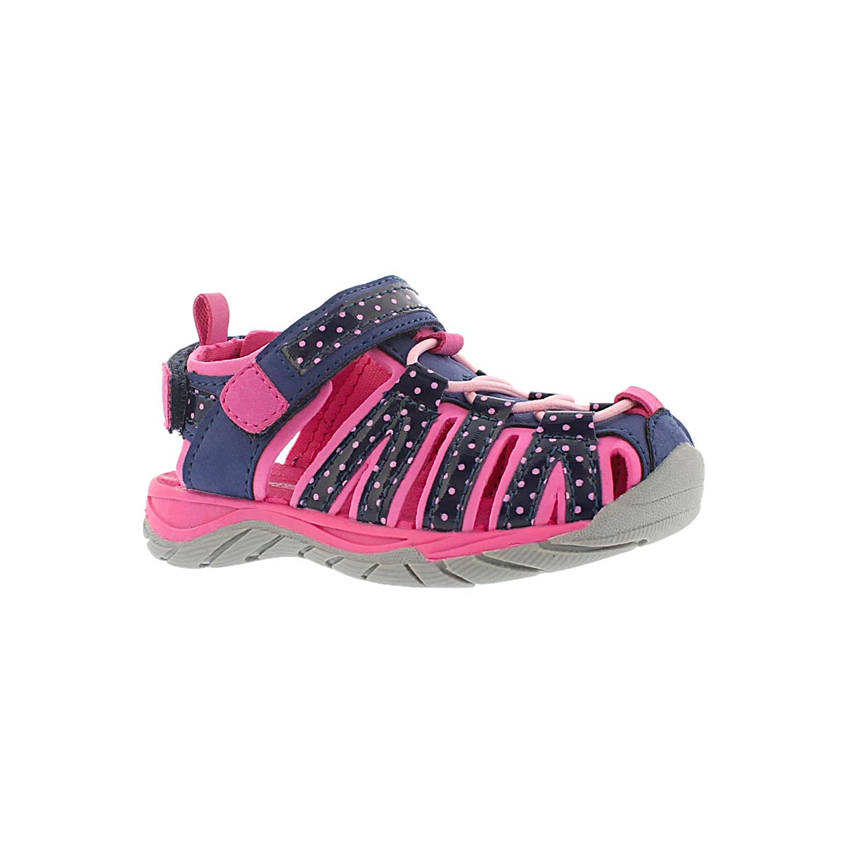 Inf Eowyn nvy/pnk closed toe sandal