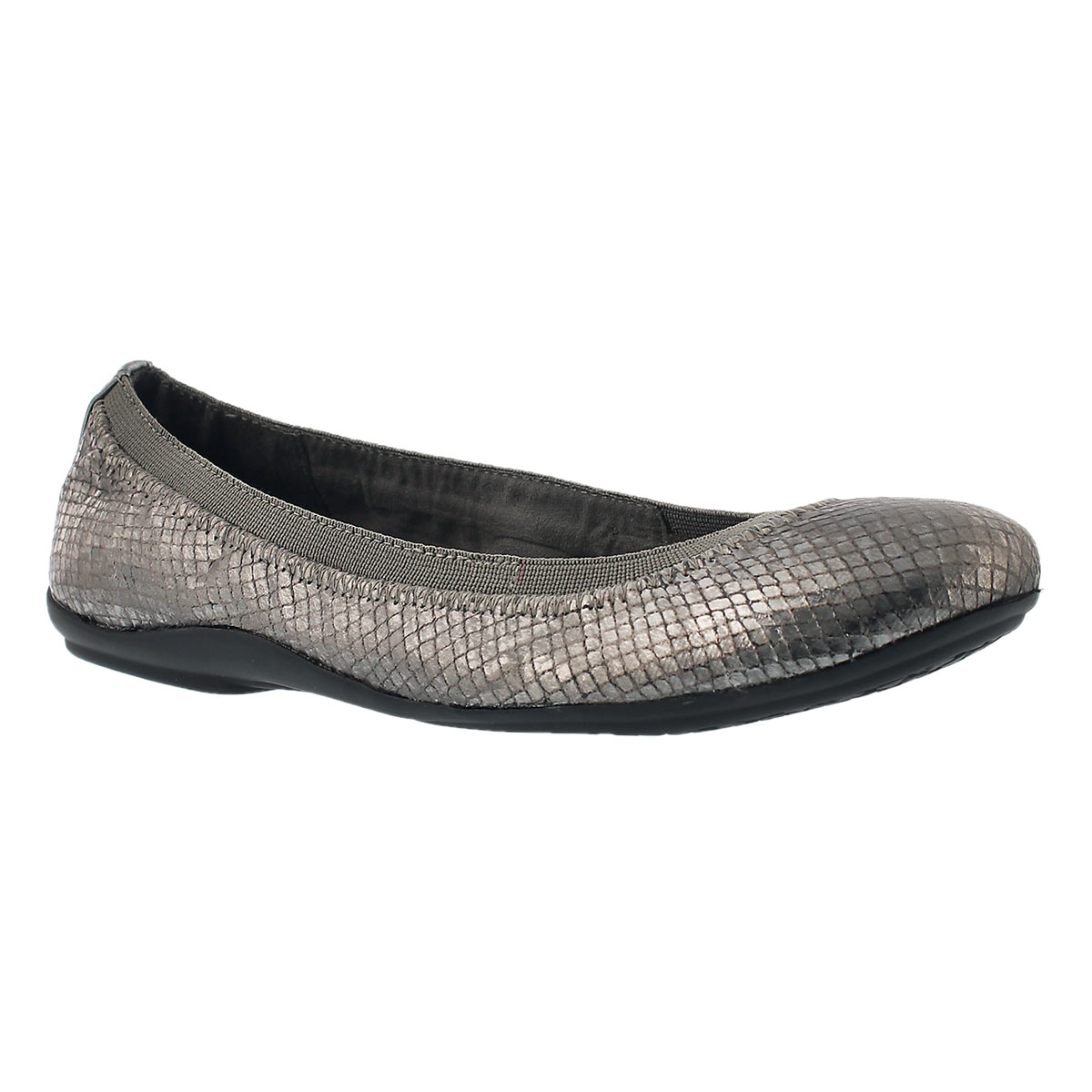 Women's EVITA pewter snake print memory foam flats
