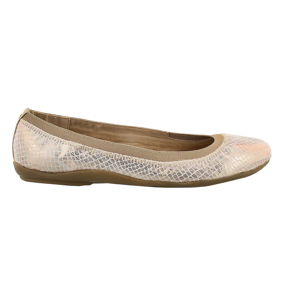 Ballerine Evita, impr. serpent rose, fem