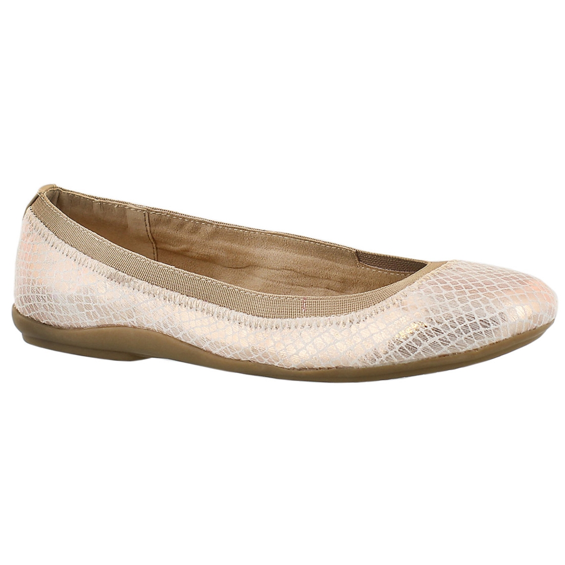 Ballerine Evita, impr. serpent rose, fem