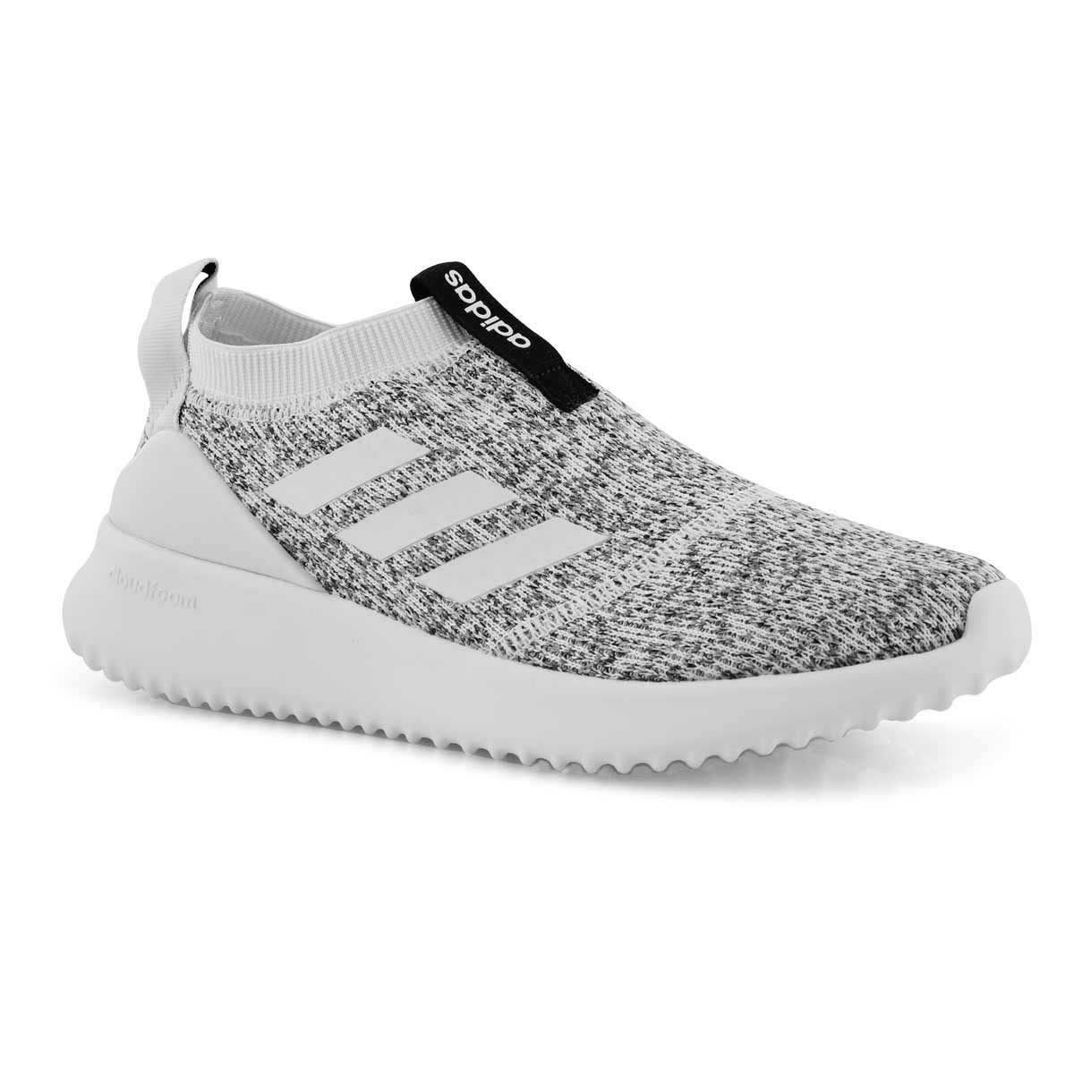 Lds Ultimafusion wht/blk slip on runner