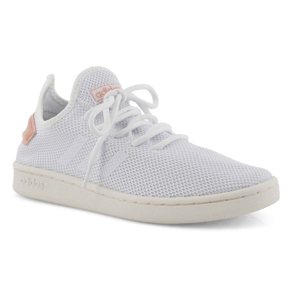 Lds Court Adapt wht/pnk running shoe