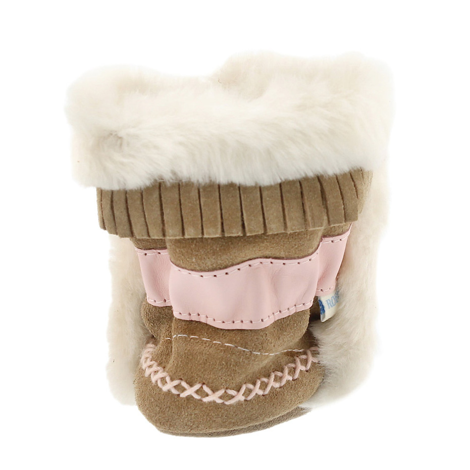 Chausson Fab Folk Booties, fauve, bébés