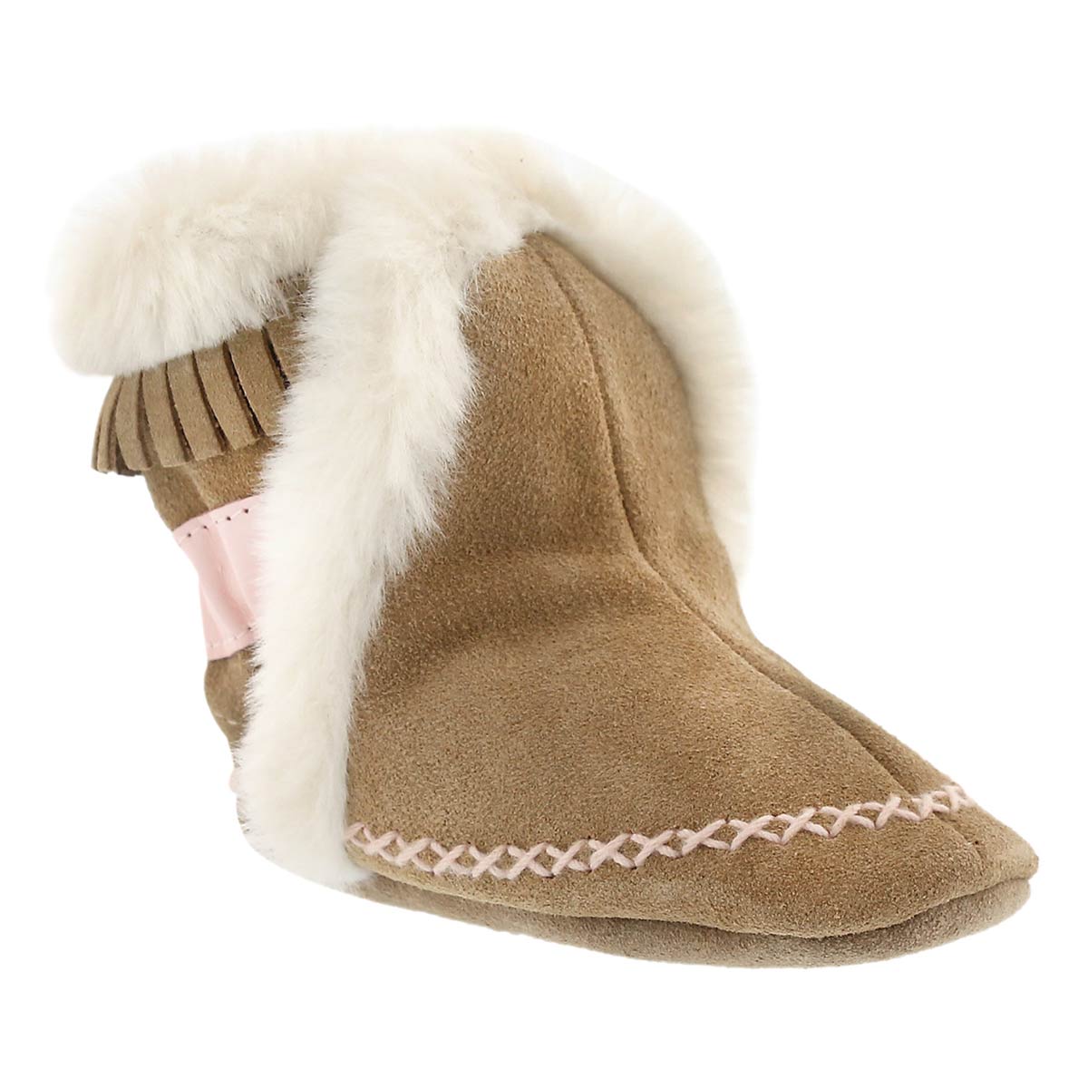 Chausson Fab Folk Booties, fauve, bébés