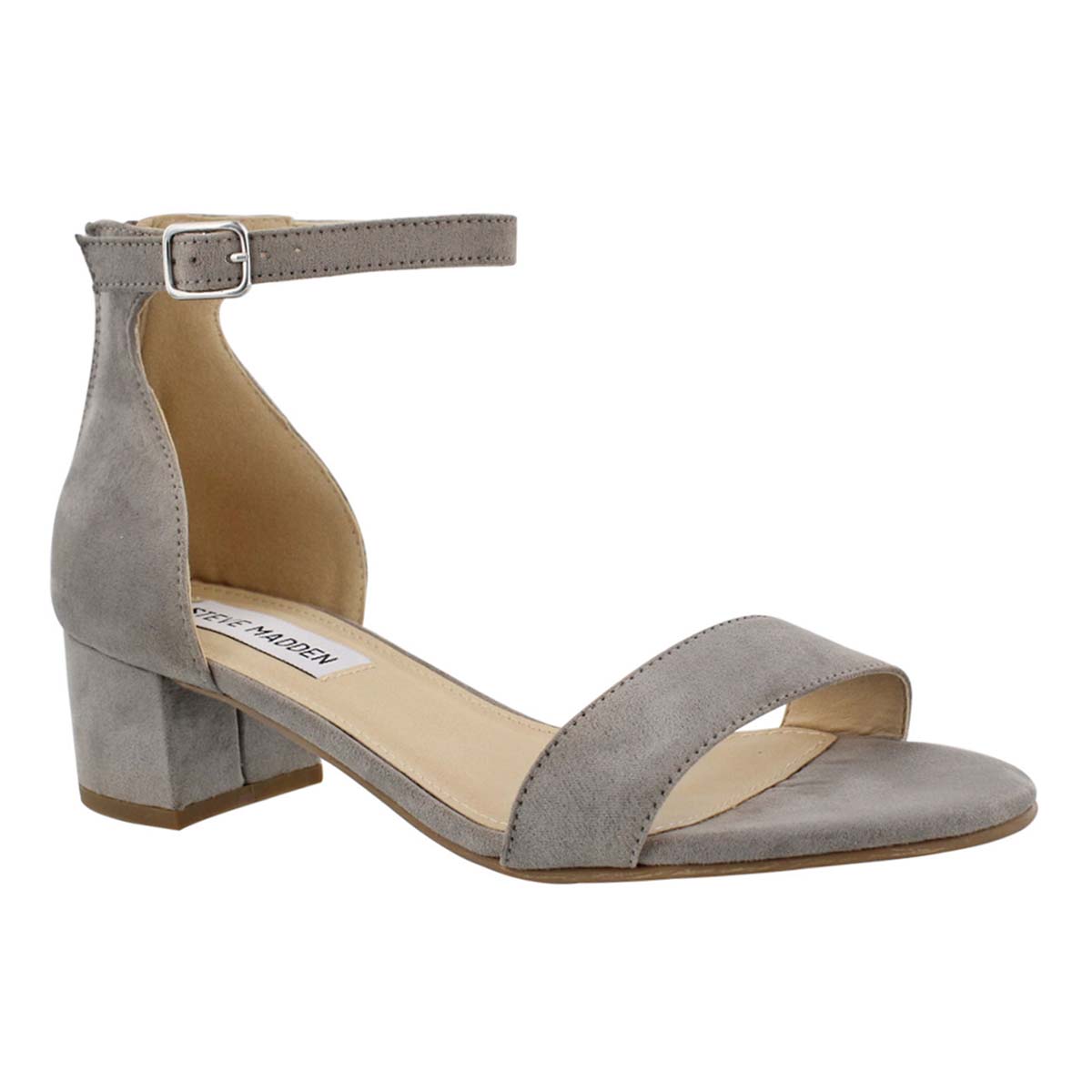 Lds Fabiana grey ankle strap dress sndl