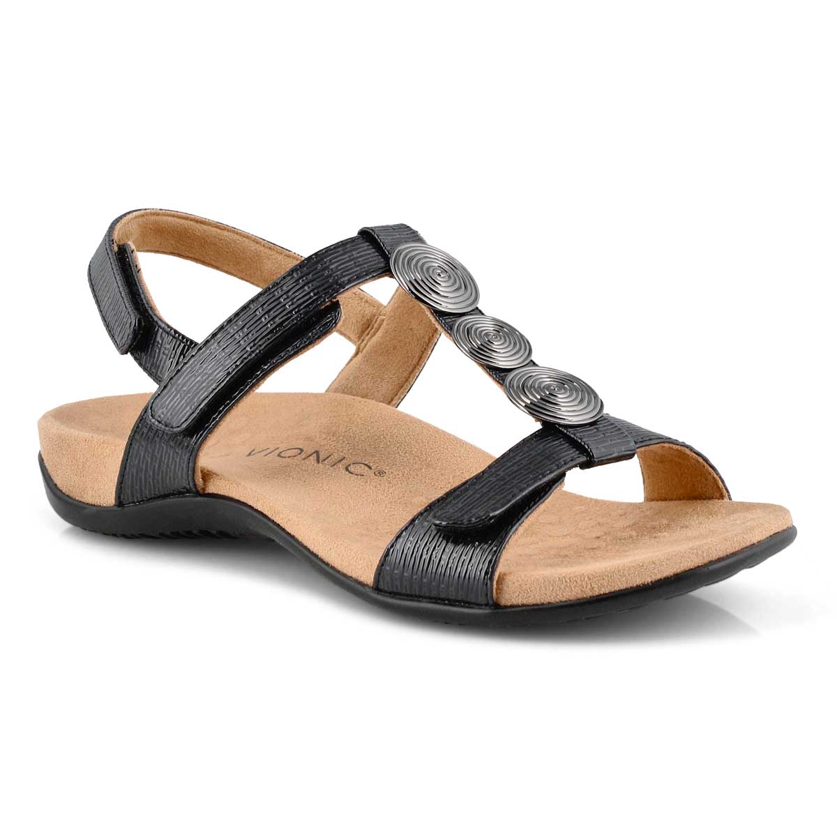 Lds Farra black arch support sandal